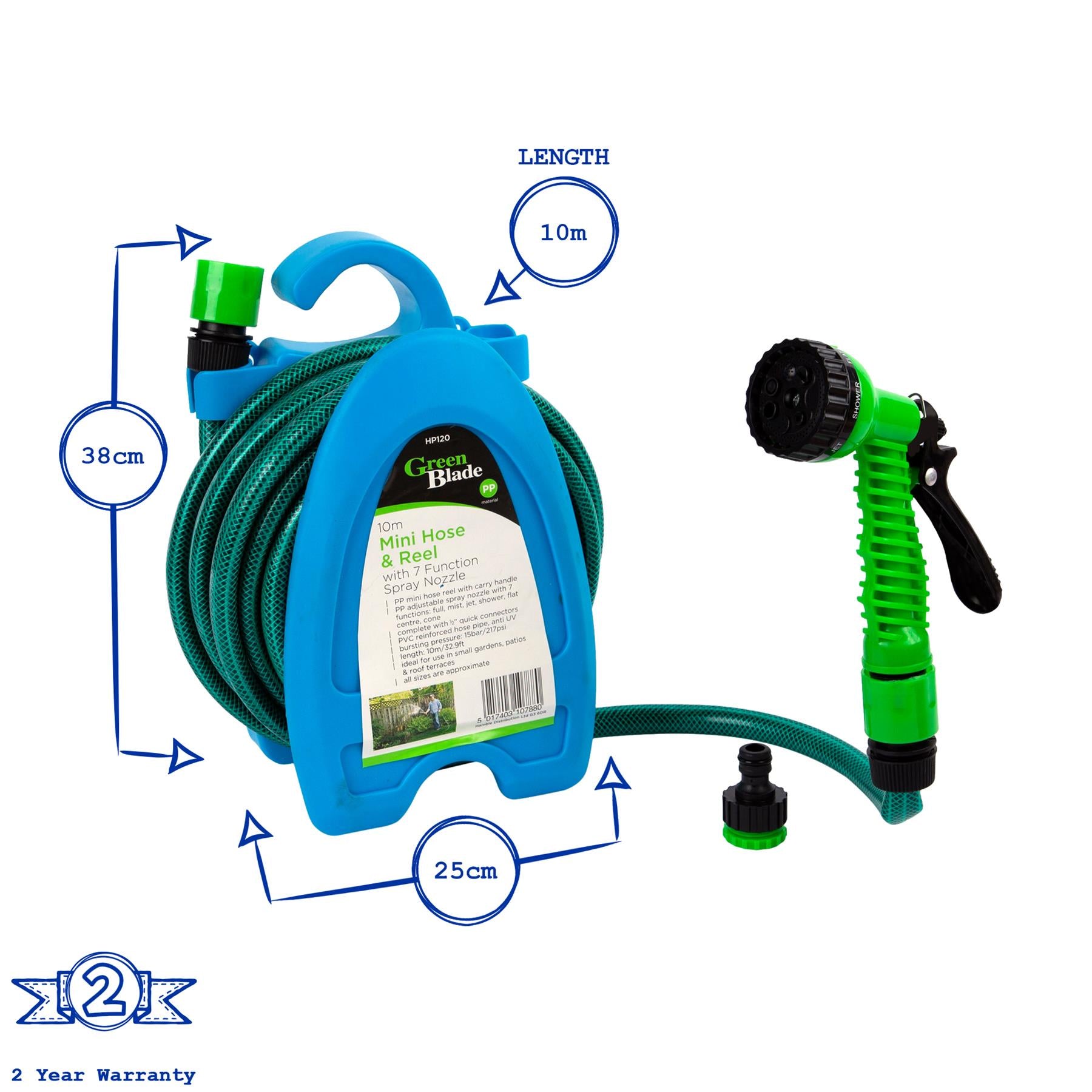 10m Mini Hose with Spray Gun