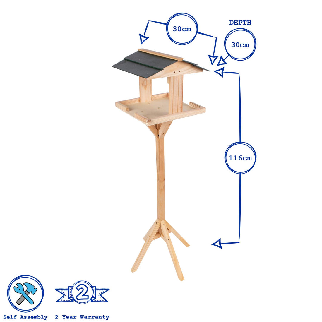Wooden Bird Table