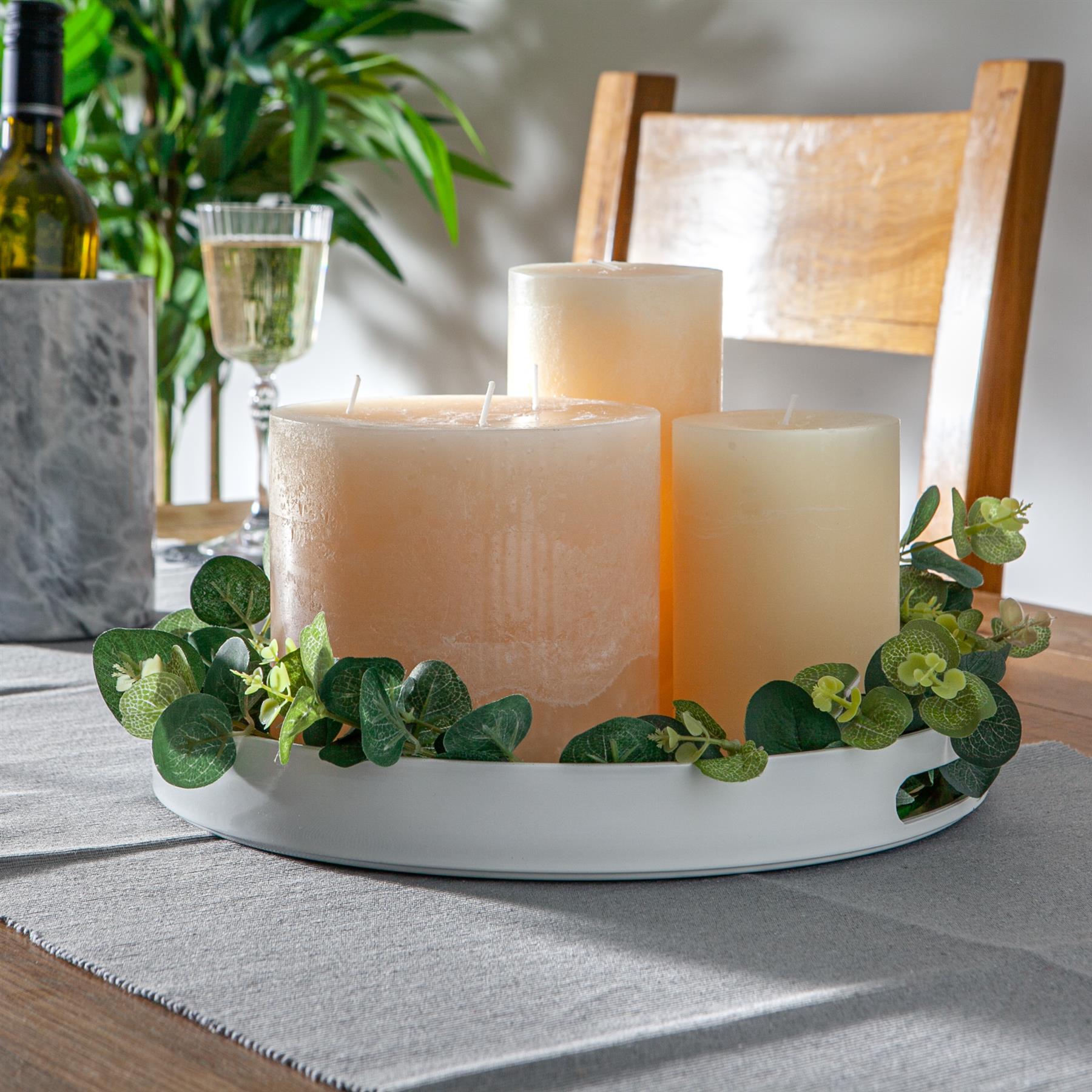 Round Serving Tray - Centre Piece - 33cm - White