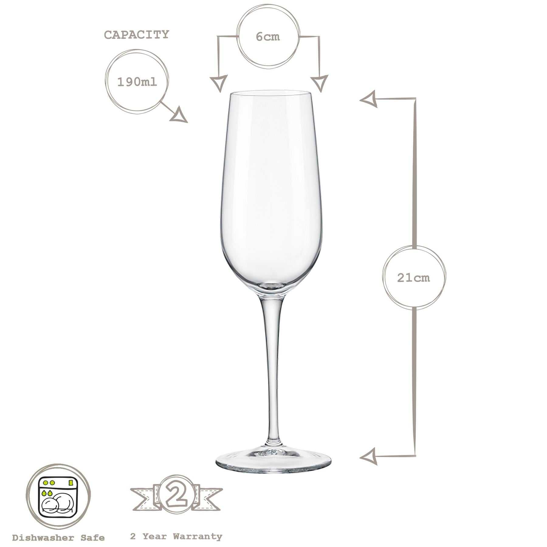 Spazio Champagne Flute - 190ml