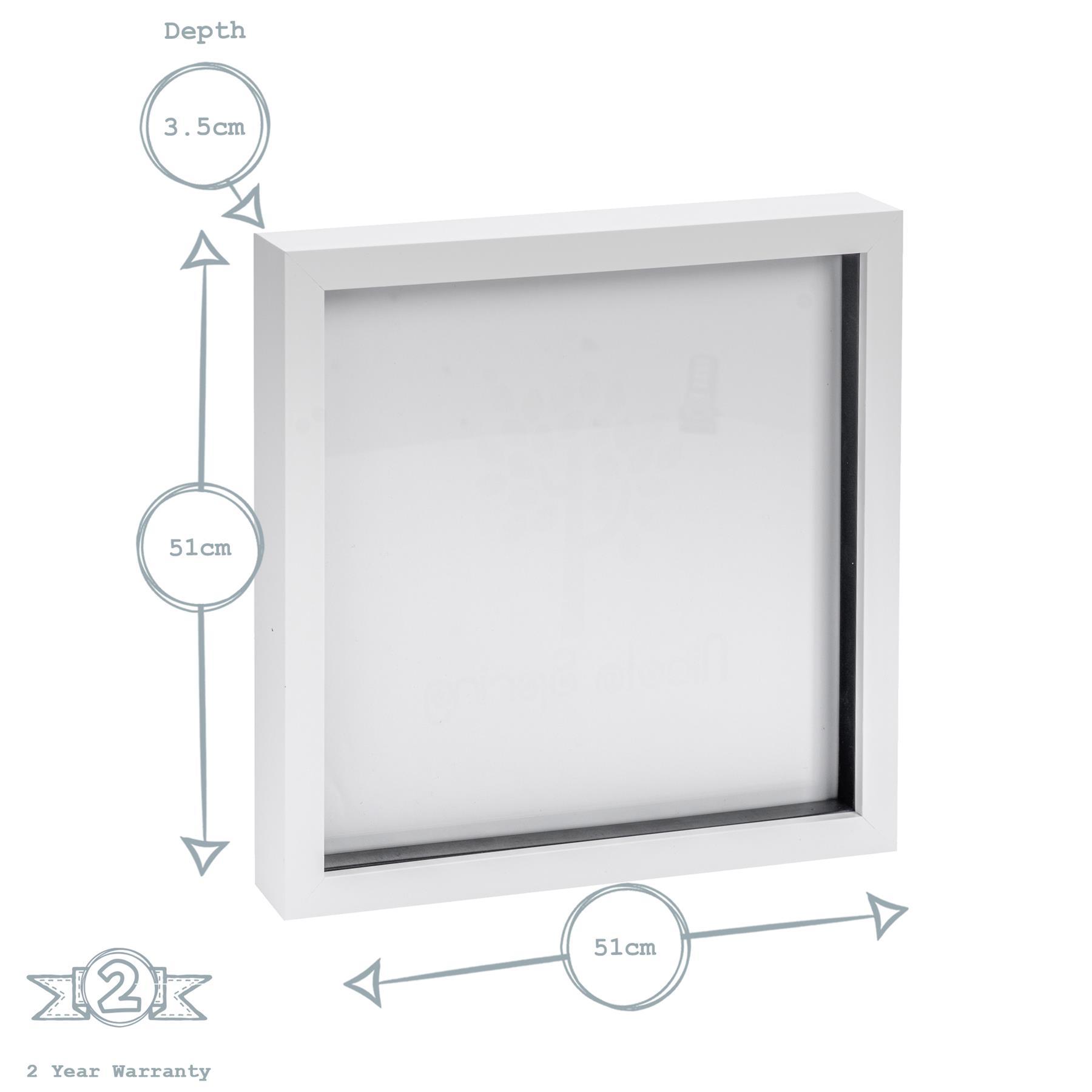 Nicola Spring Box Photo Frame - 20x20" - White