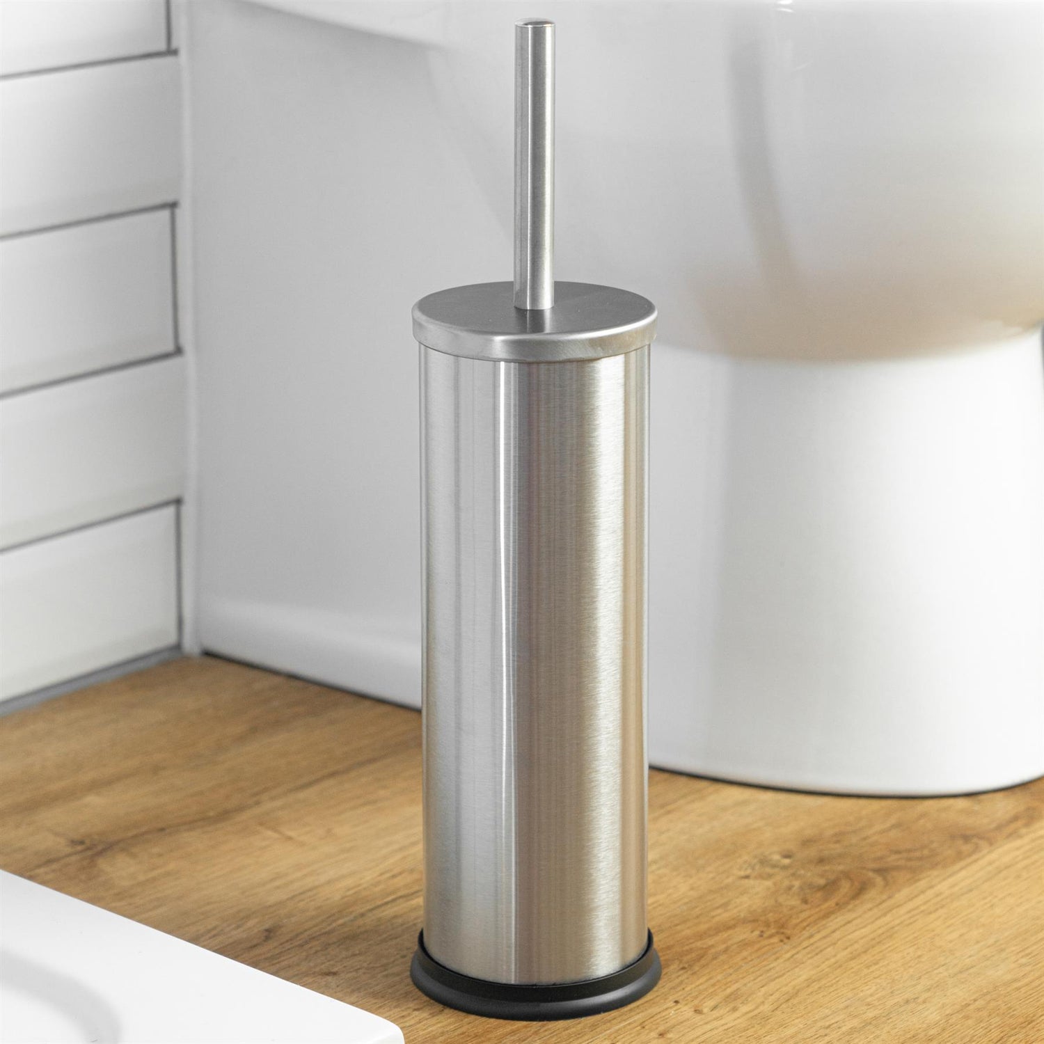 Harbour Housewares Bathroom Toilet Brush & Holder Set - Matte