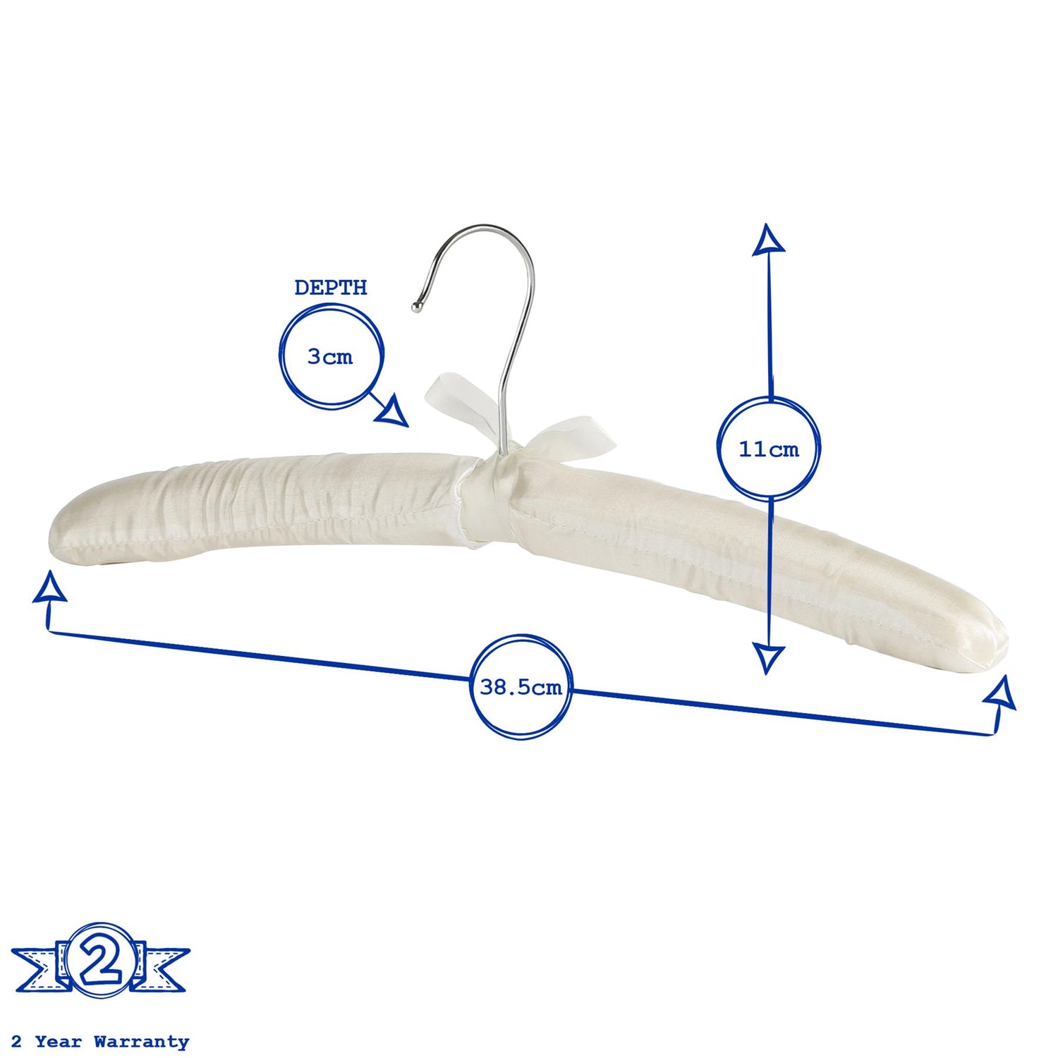 Padded Satin Clothes Hanger