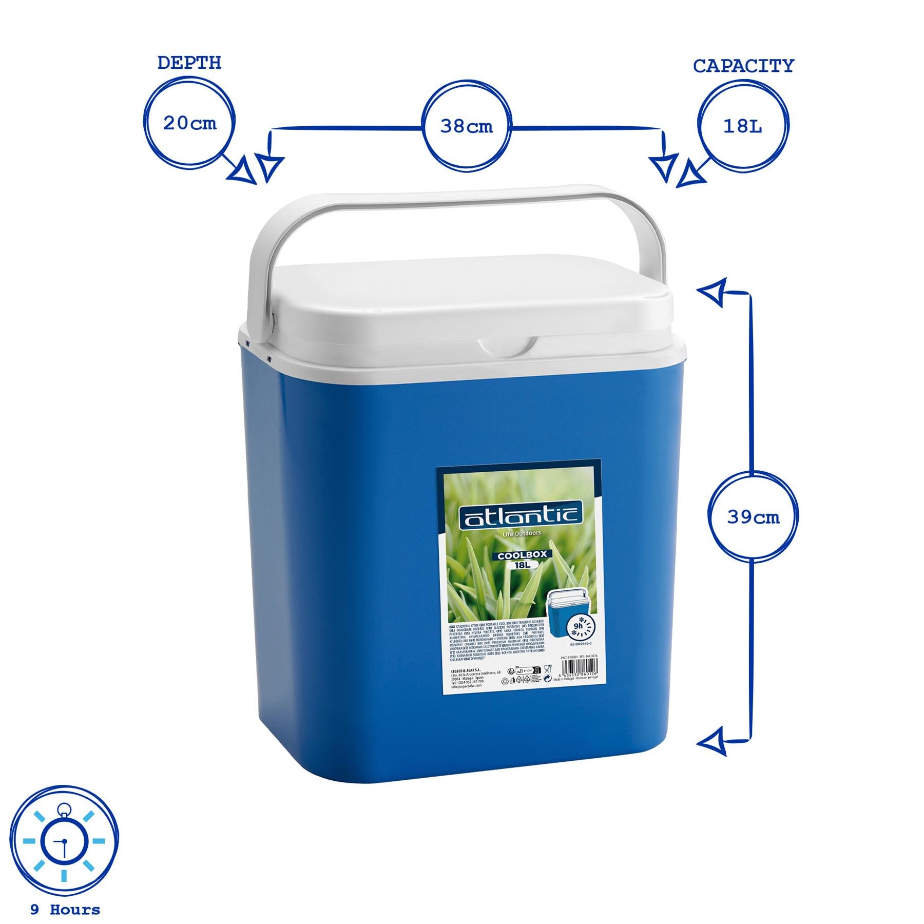 Blue 18L Cool Box
