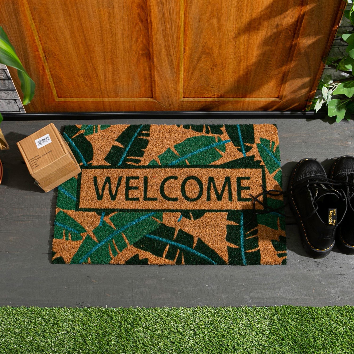 Coir Door Mat - 60 x 40cm - Banana Leaf