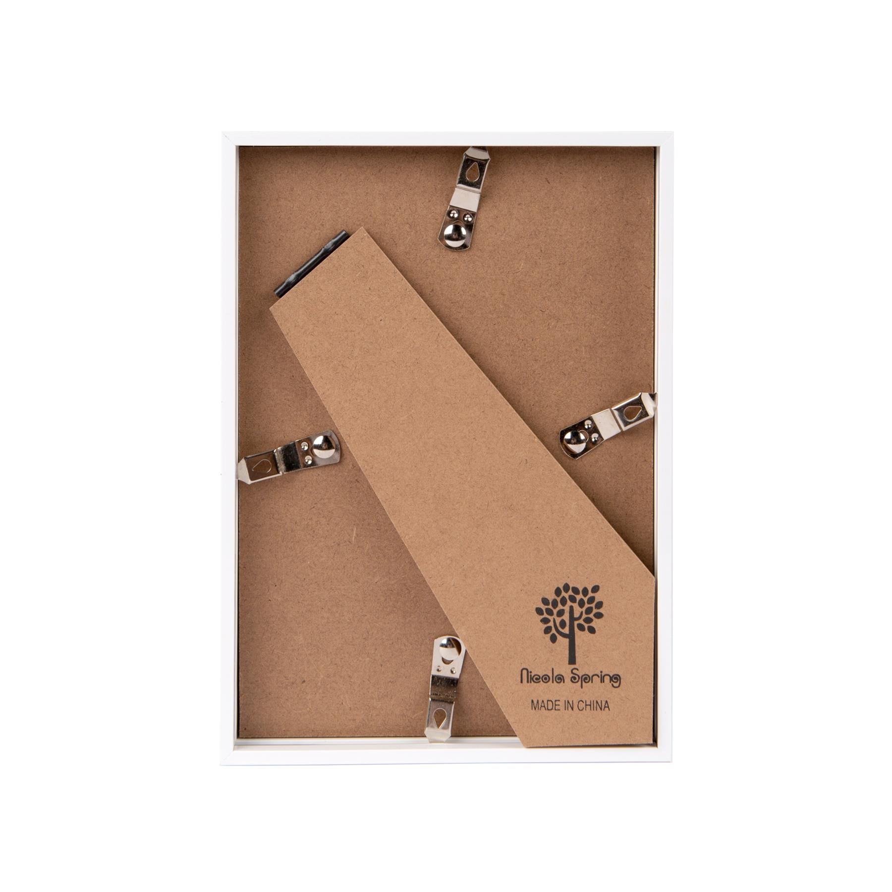 5" x 7" 3D Deep Box Photo Frame - White