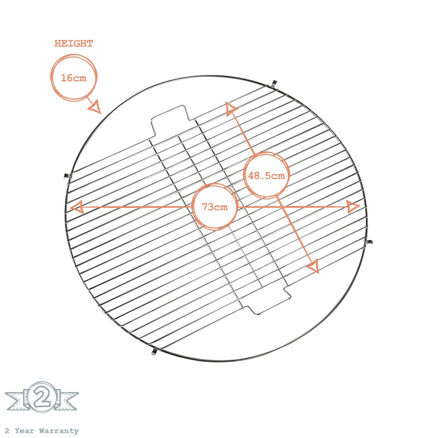 Harbour Housewares Round Firepit Grill & Dome Set - 48.5cm