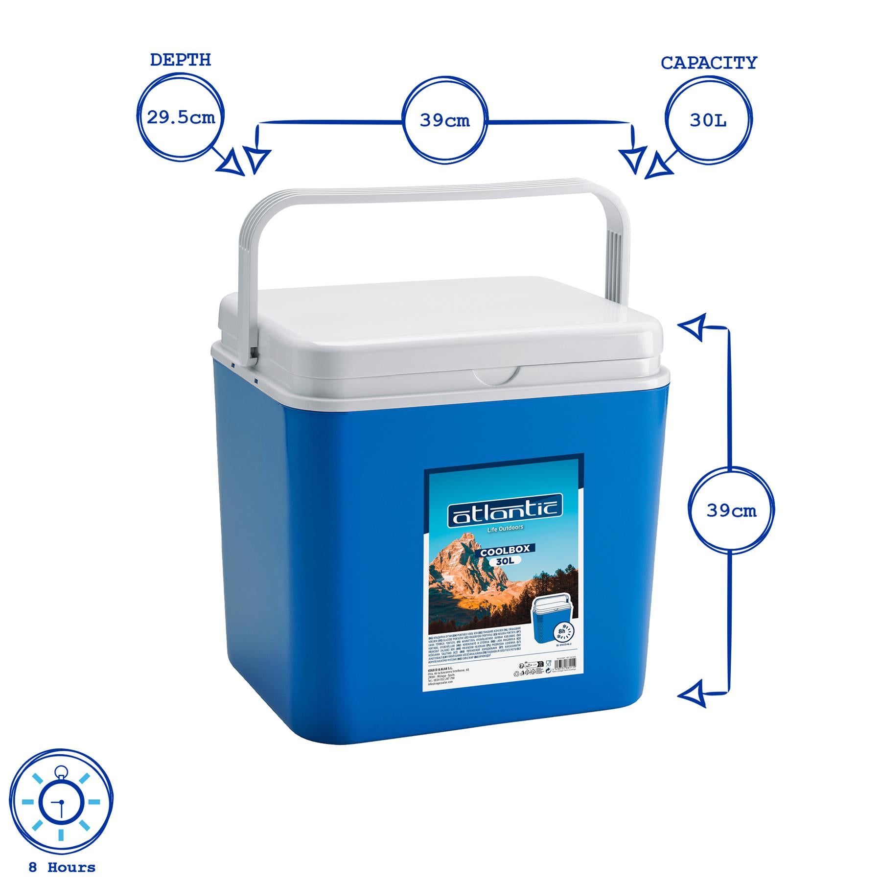 Blue 30L Cool Box
