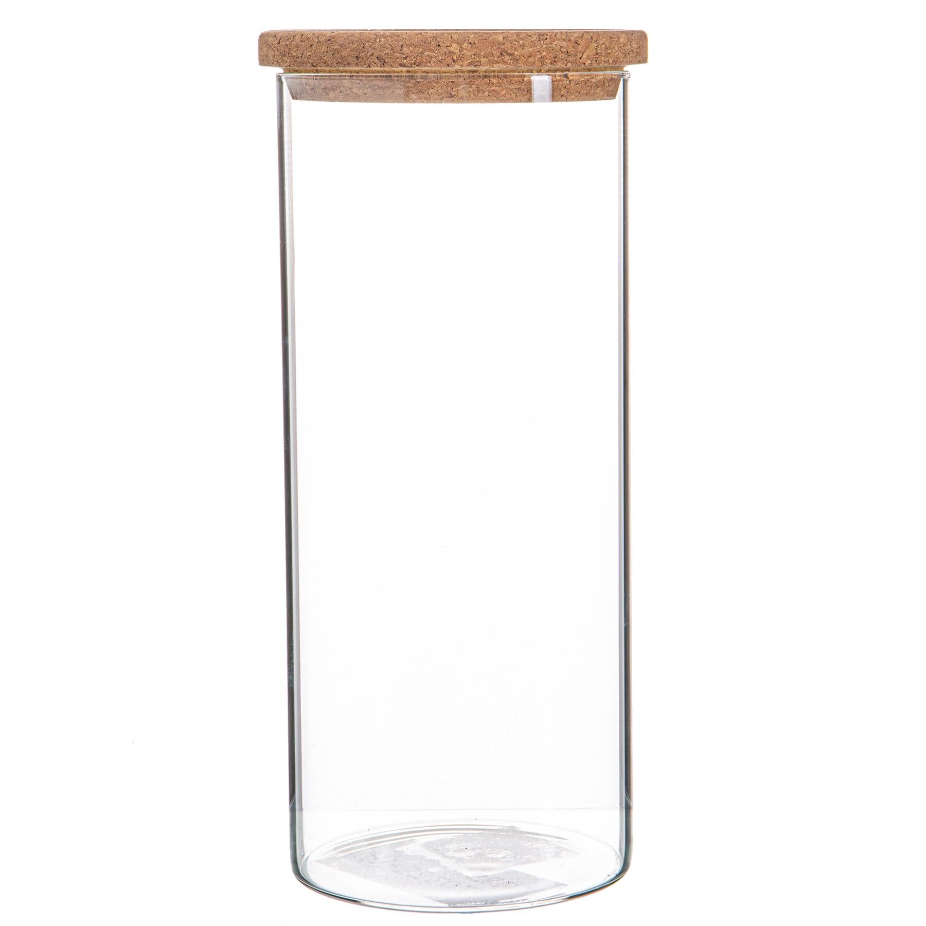 Glass Storage Jar with Cork Lid - 1.5 Litre