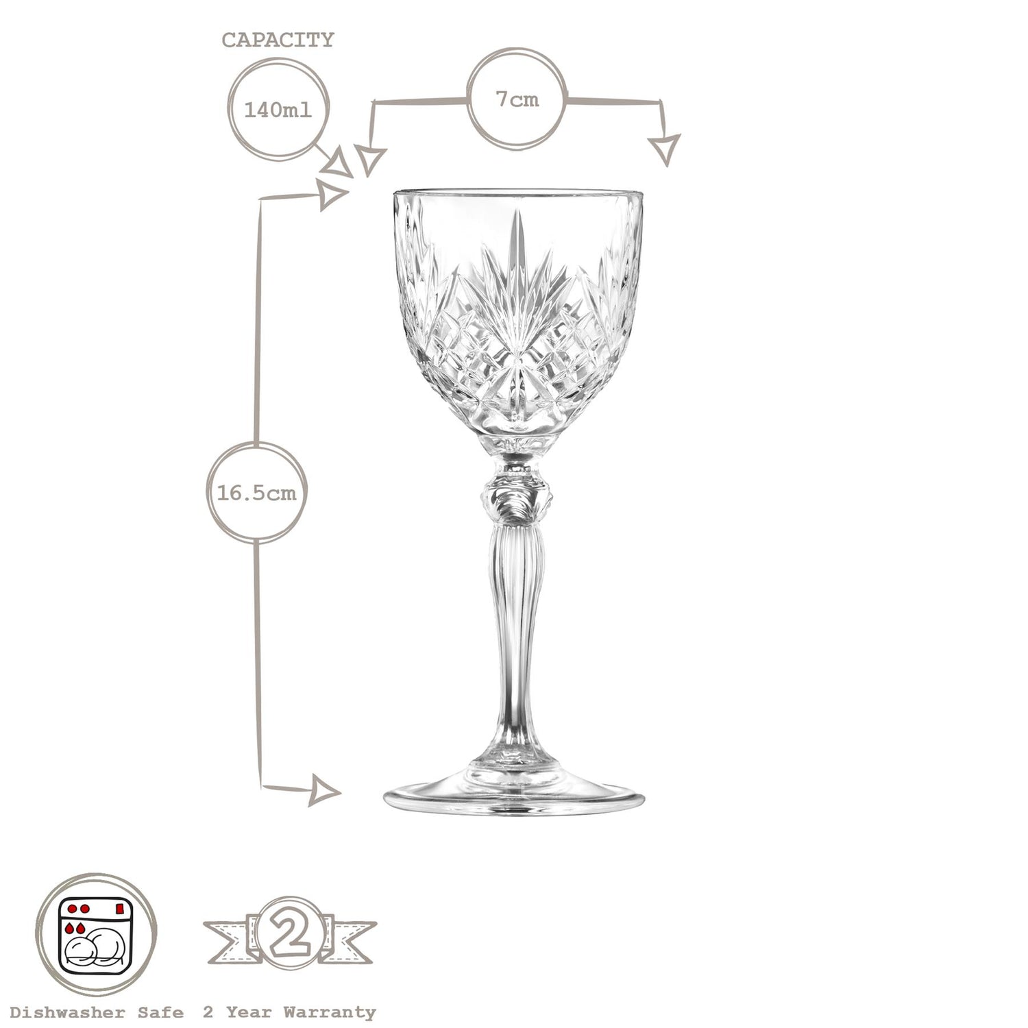 140ml Melodia Nick & Nora Glass