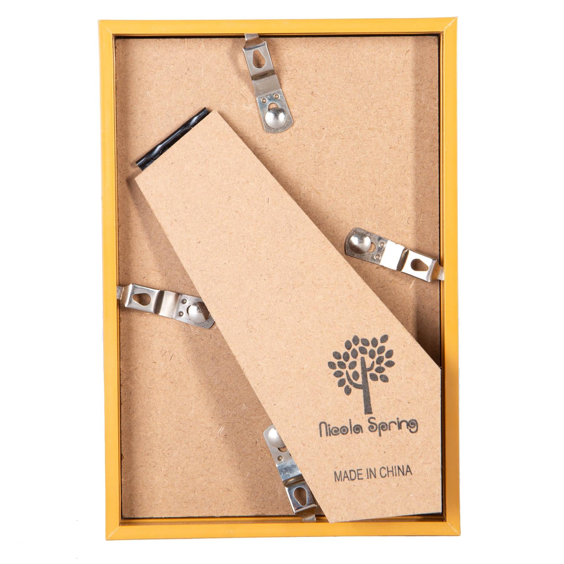 3D Deep Box Photo Frame - 4 x 6" - Light Wood