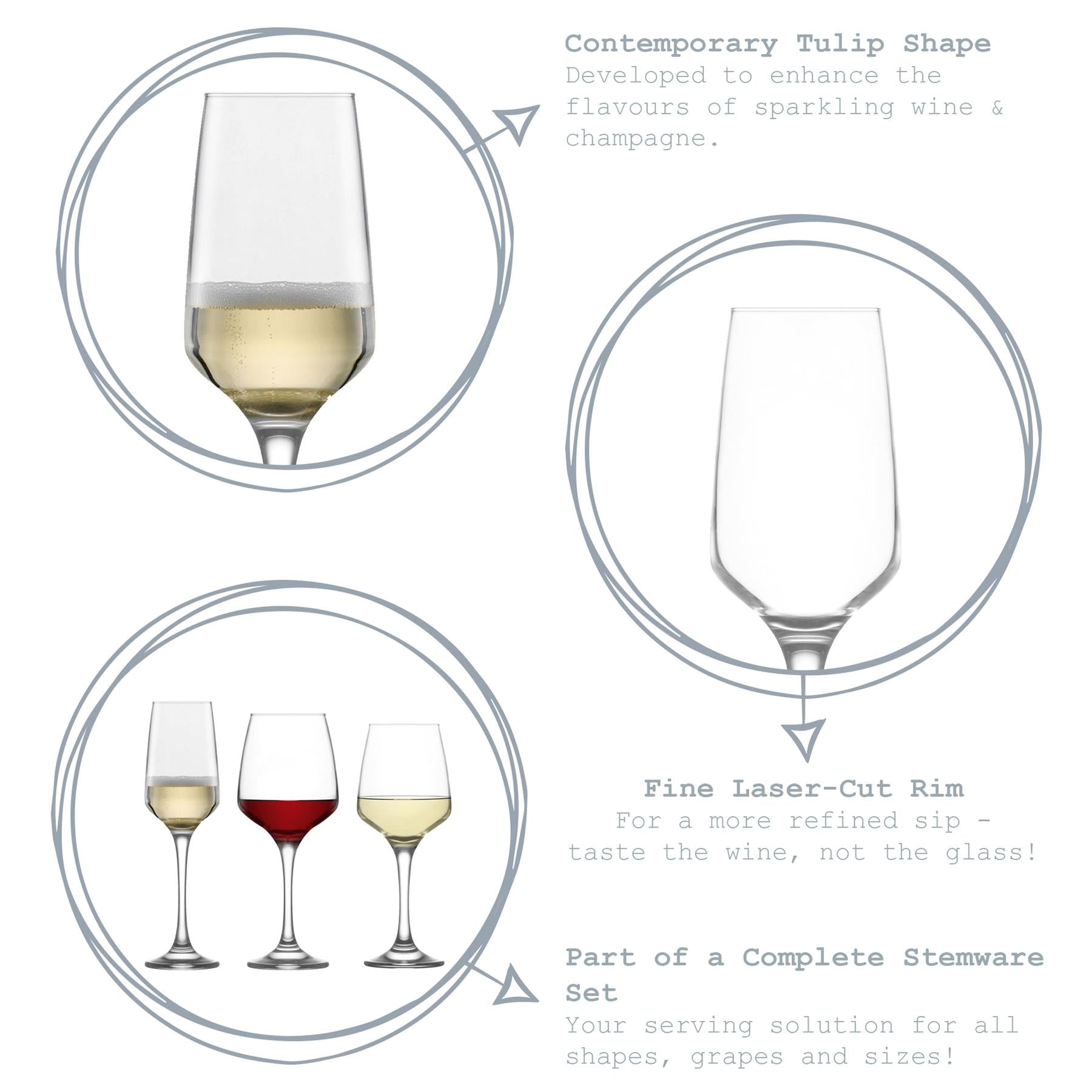 230ml Lal Glass Champagne Flute