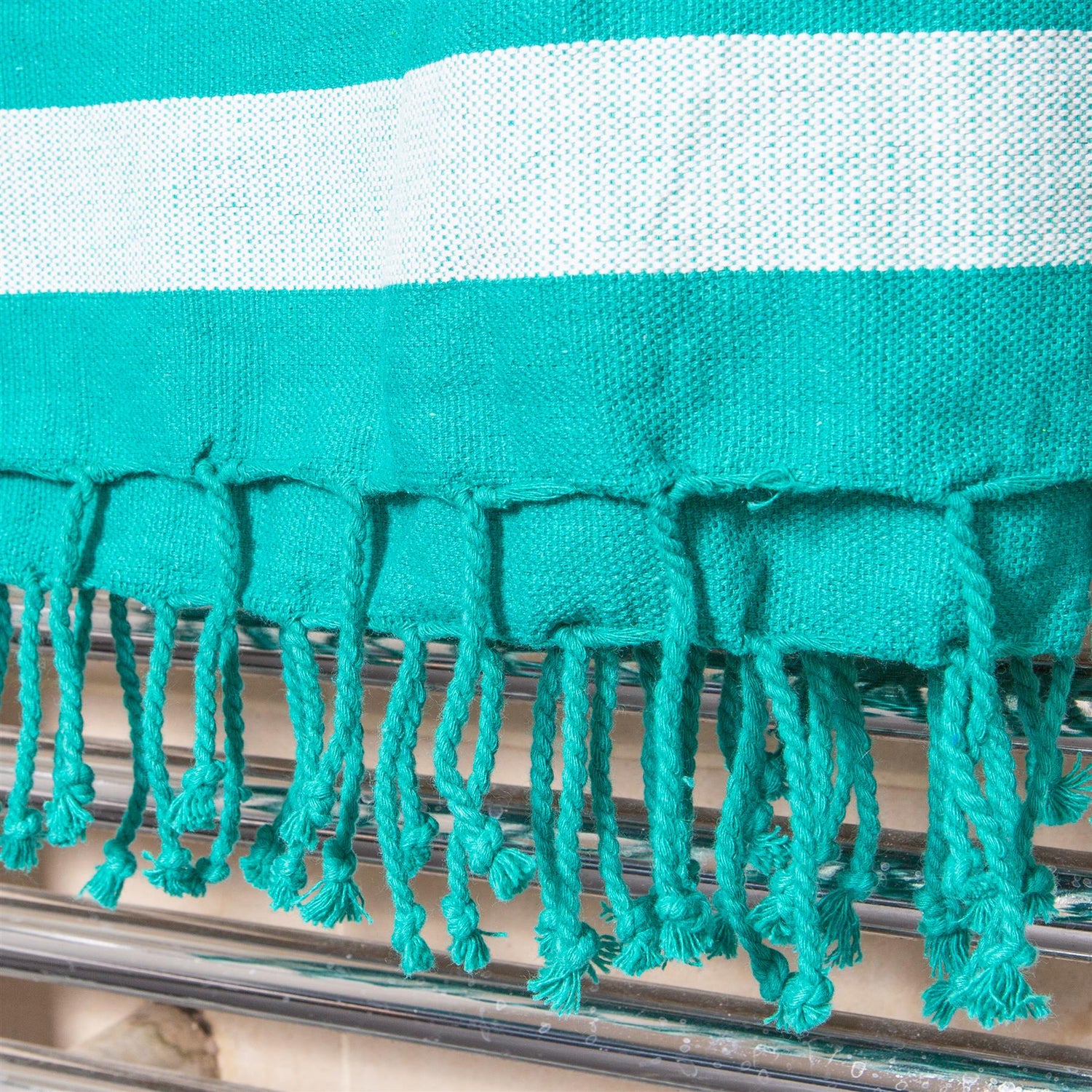 Deluxe Turkish Cotton Bath Towel - Turquoise