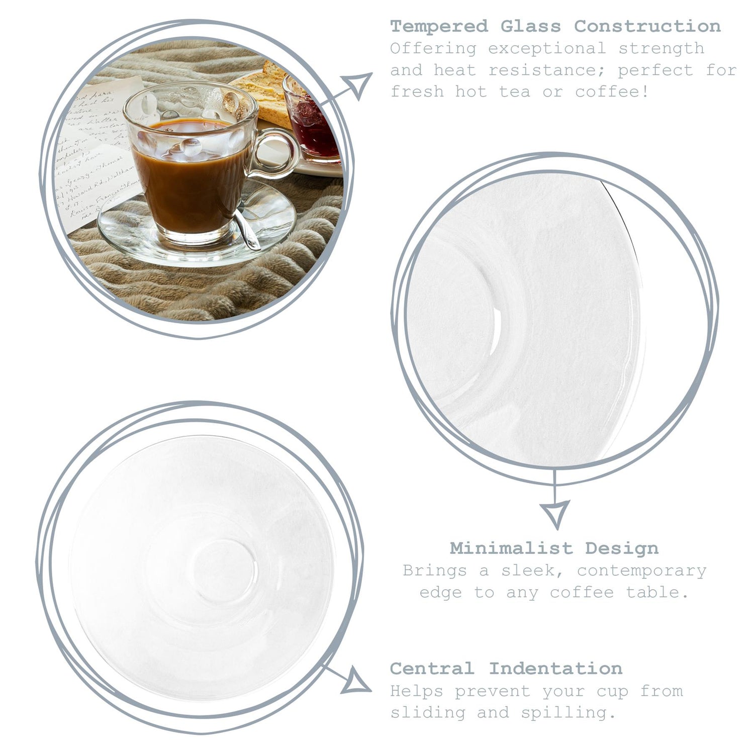 Bormioli Rocco Easy Bar Glass Espresso Saucer - 14cm