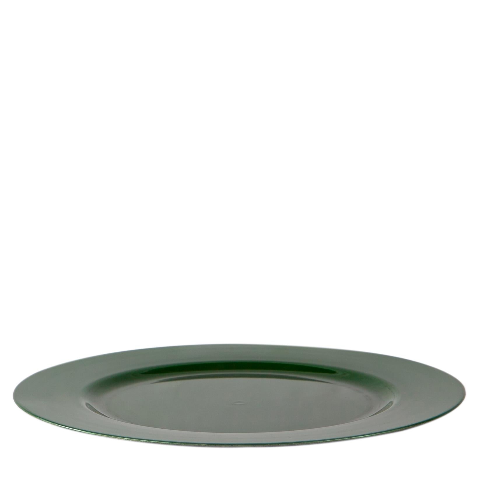 Metallic Charger Plate - 33cm - Green