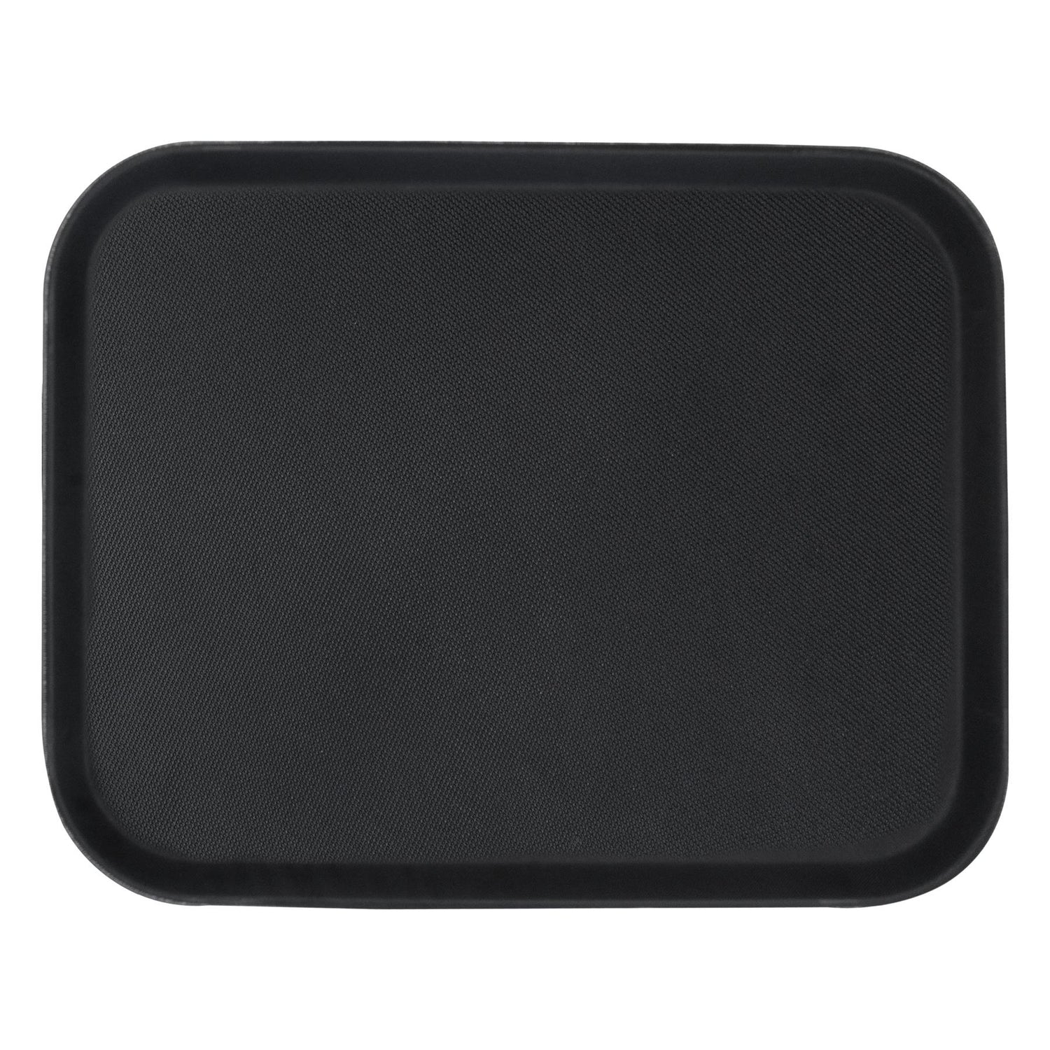 Black 45 x 35cm Rectangle Non-Slip Serving Tray