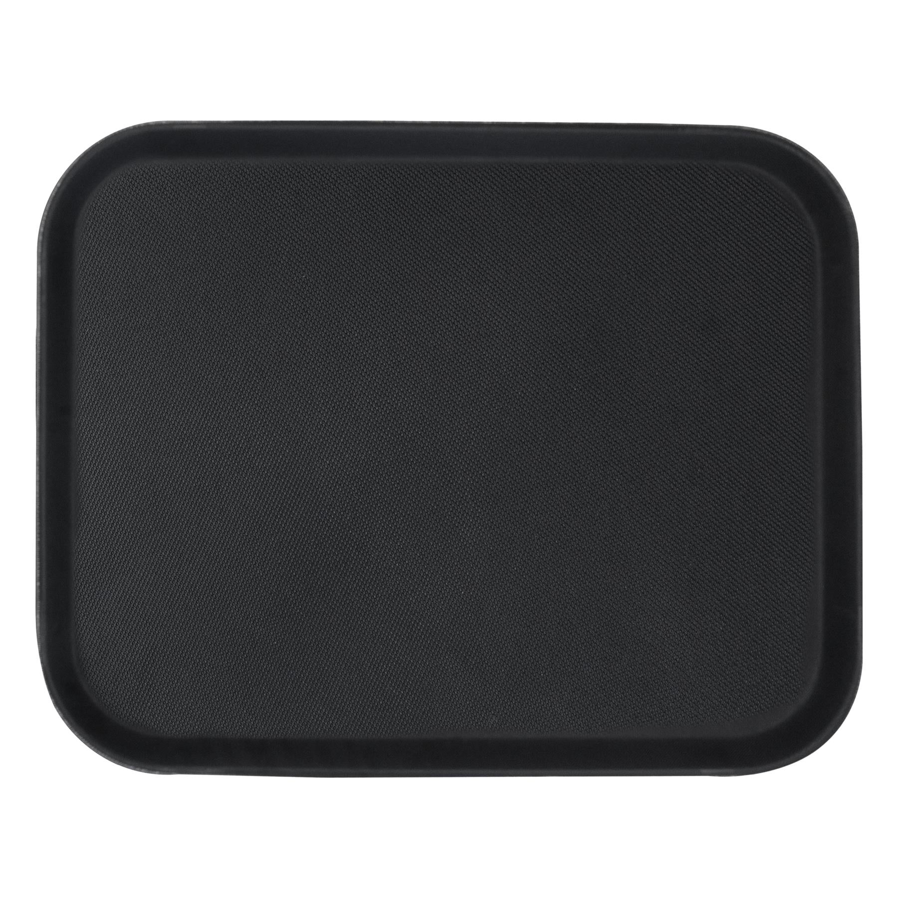 Black 45 x 35cm Rectangle Non-Slip Serving Tray