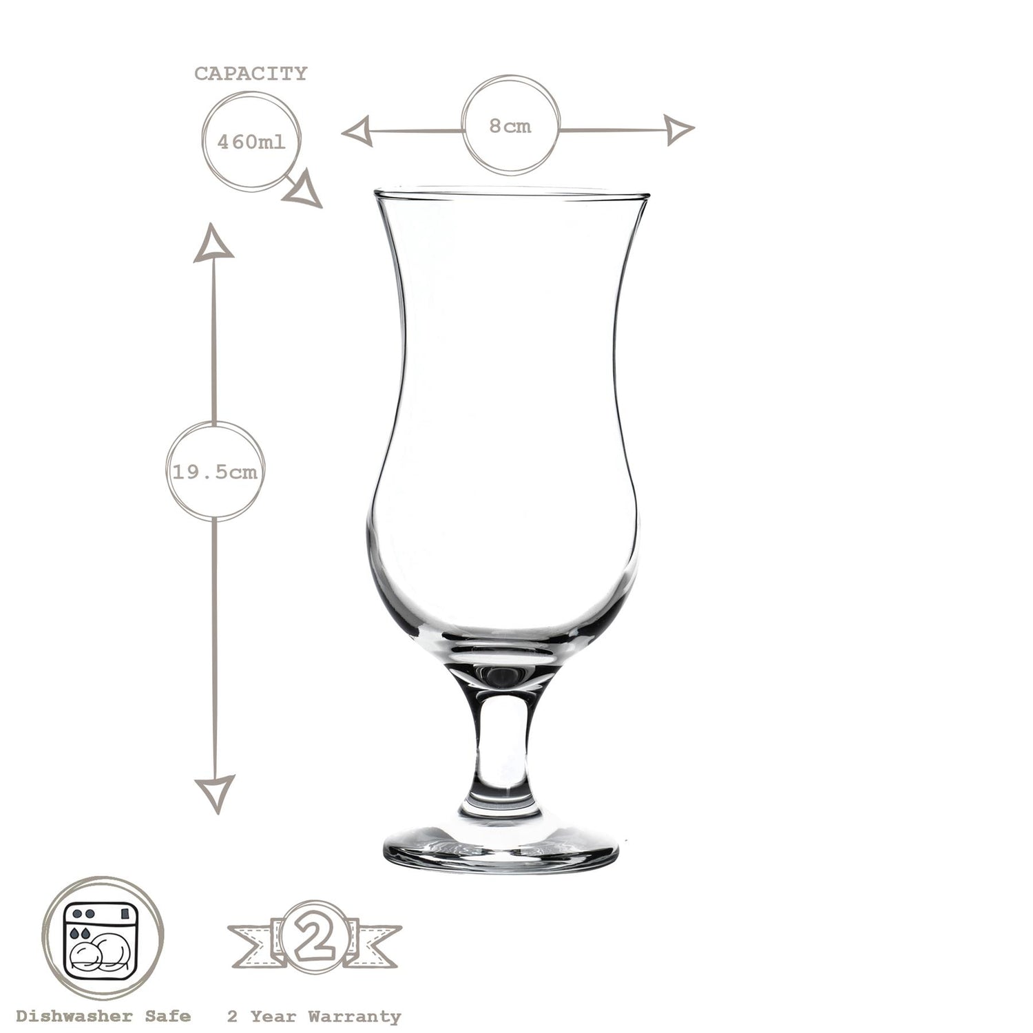 460ml Fiesta Pina Colada Glass