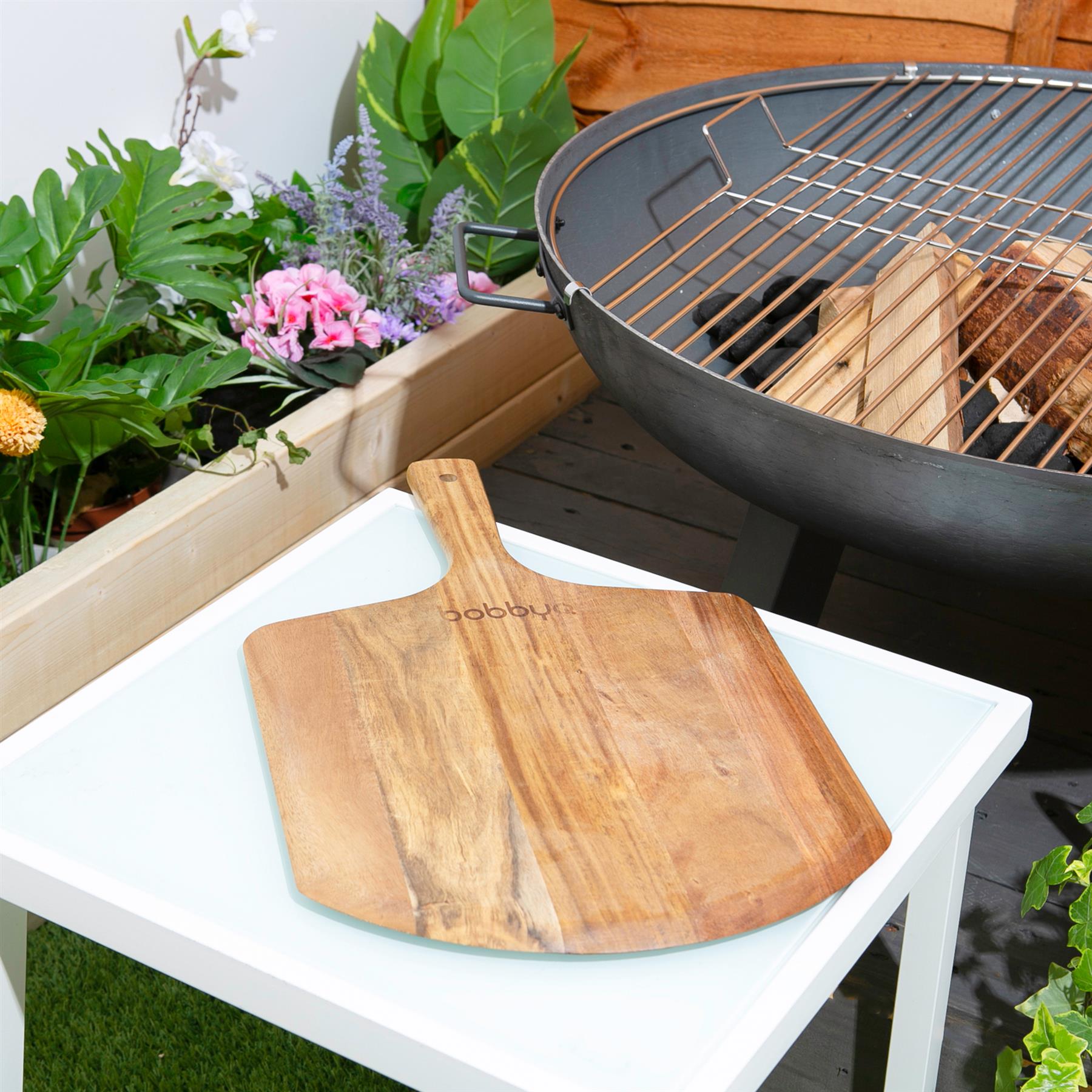 Wooden Pizza Peel - 30cm - Brown