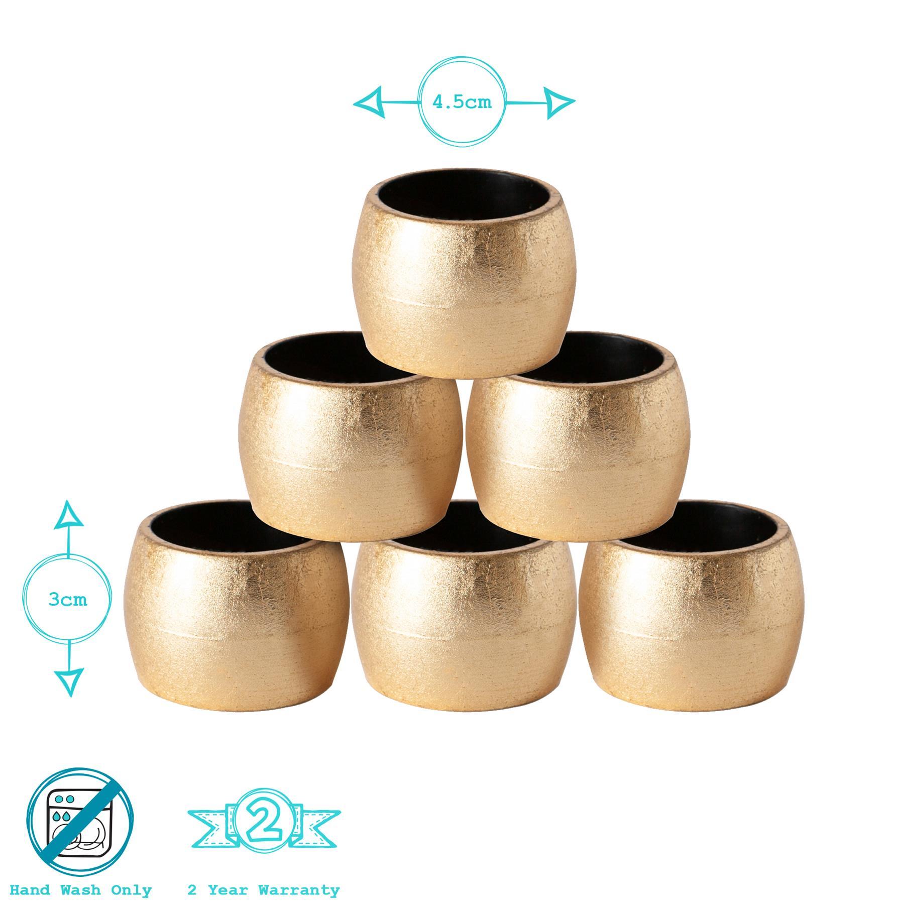 Metallic Napkin Ring - 4.5cm - Red