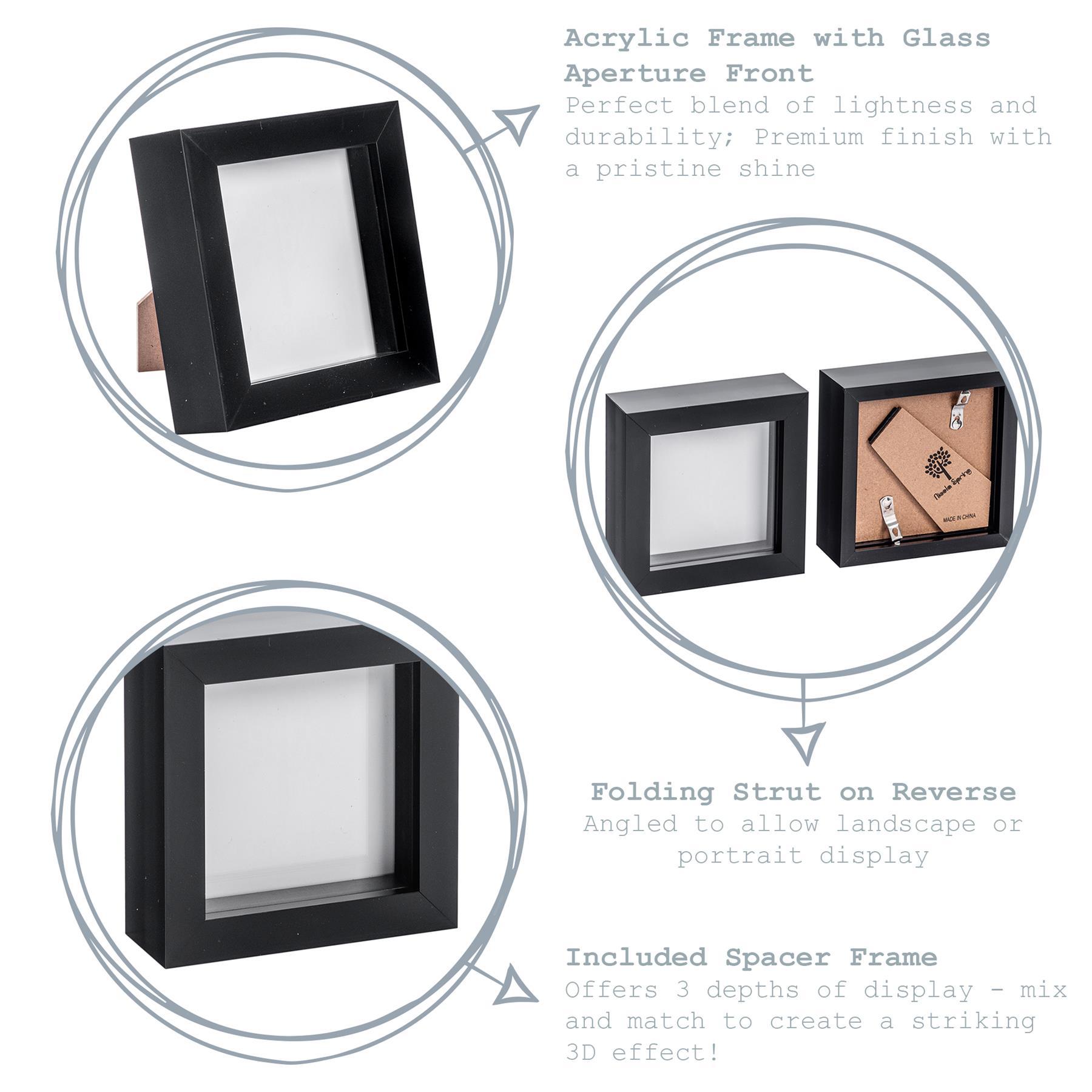 Nicola Spring Box Photo Frame - 4x4 - White