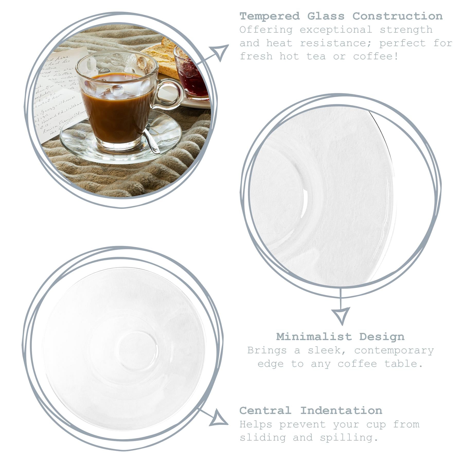 Bormioli Rocco Easy Bar Glass Tea Saucer - 14cm