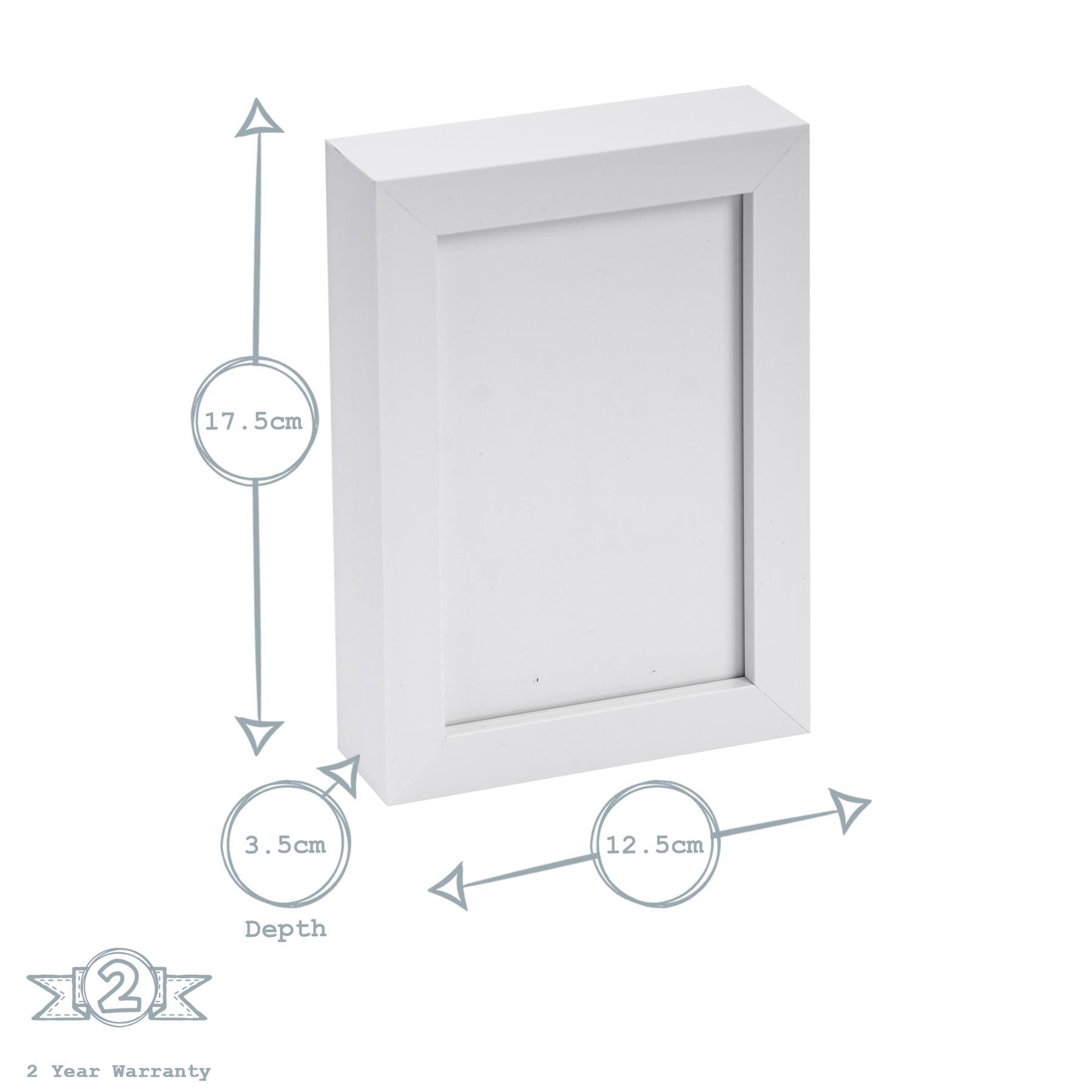Nicola Spring Box Photo Frame - 4x6 - White