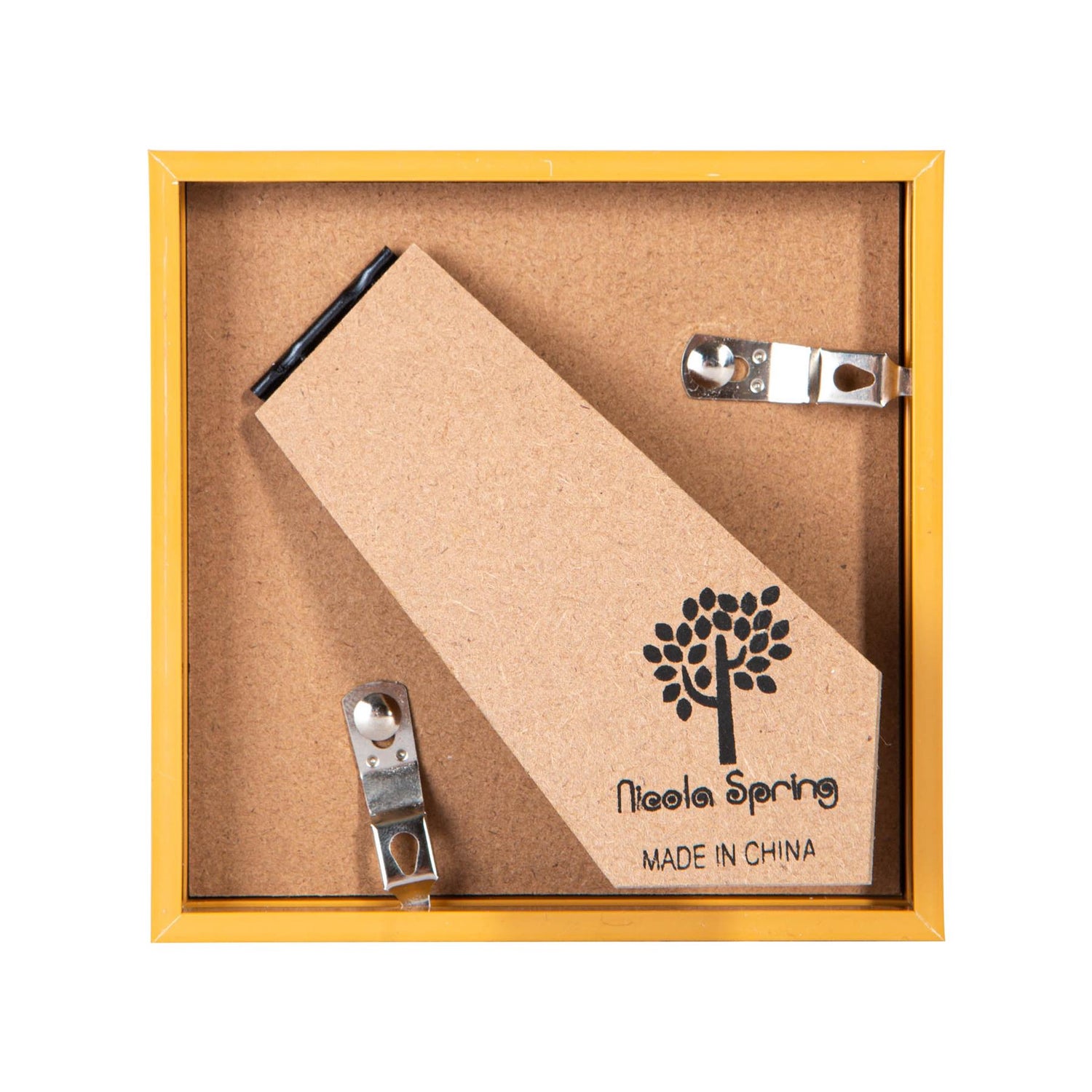 3D Deep Box Photo Frame - 4 x 4" - Light Wood