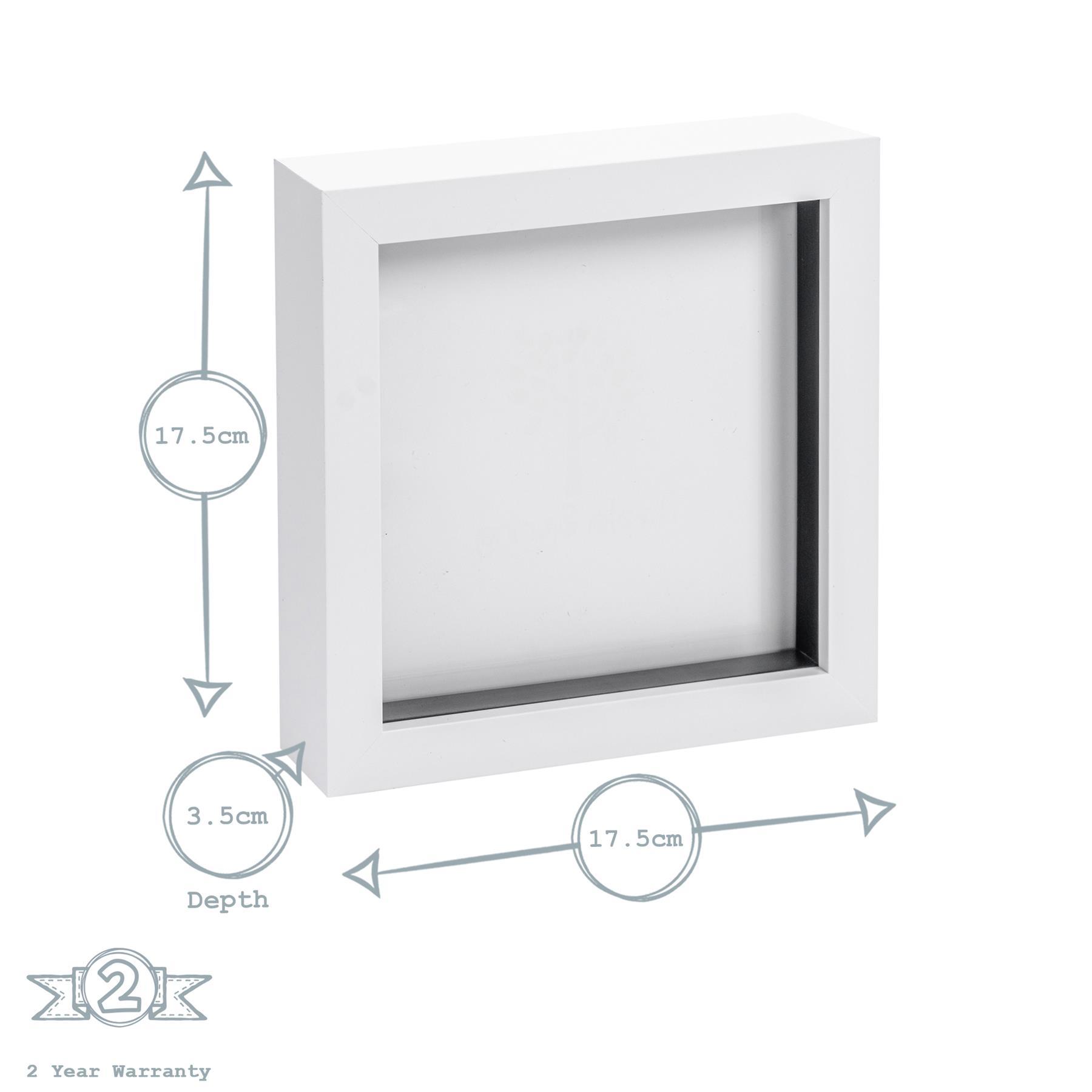 Nicola Spring Box Photo Frame - 6x6 - White