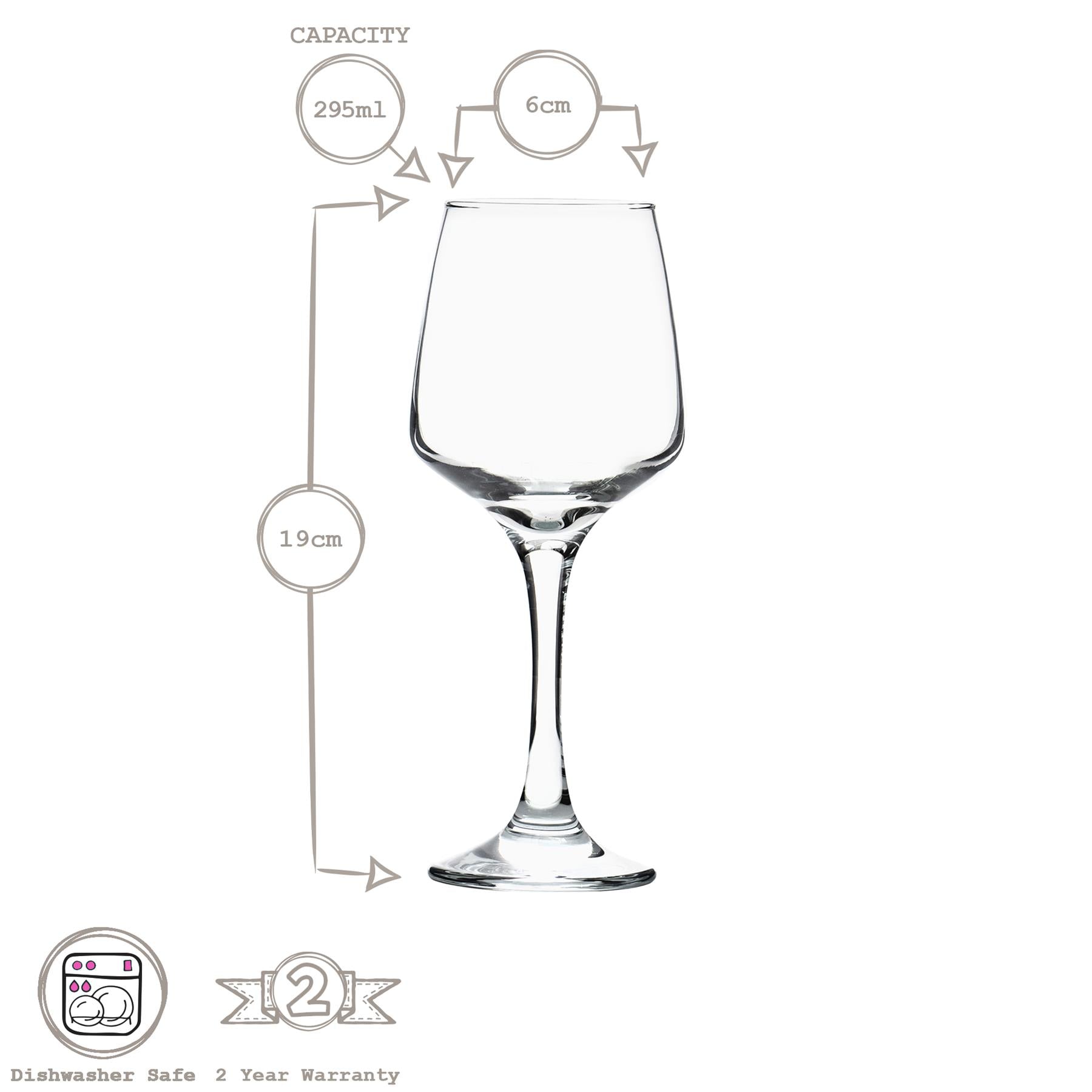 295ml Lal White Wine Glass