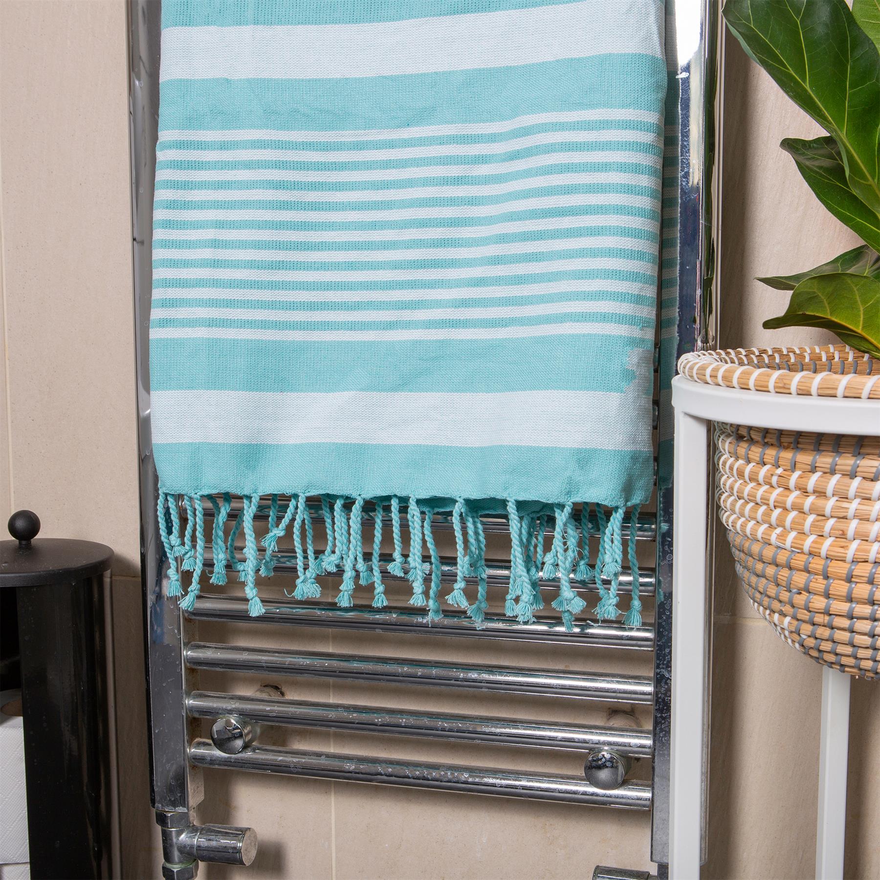 Deluxe Turkish Cotton Bath Towel - Sky Blue