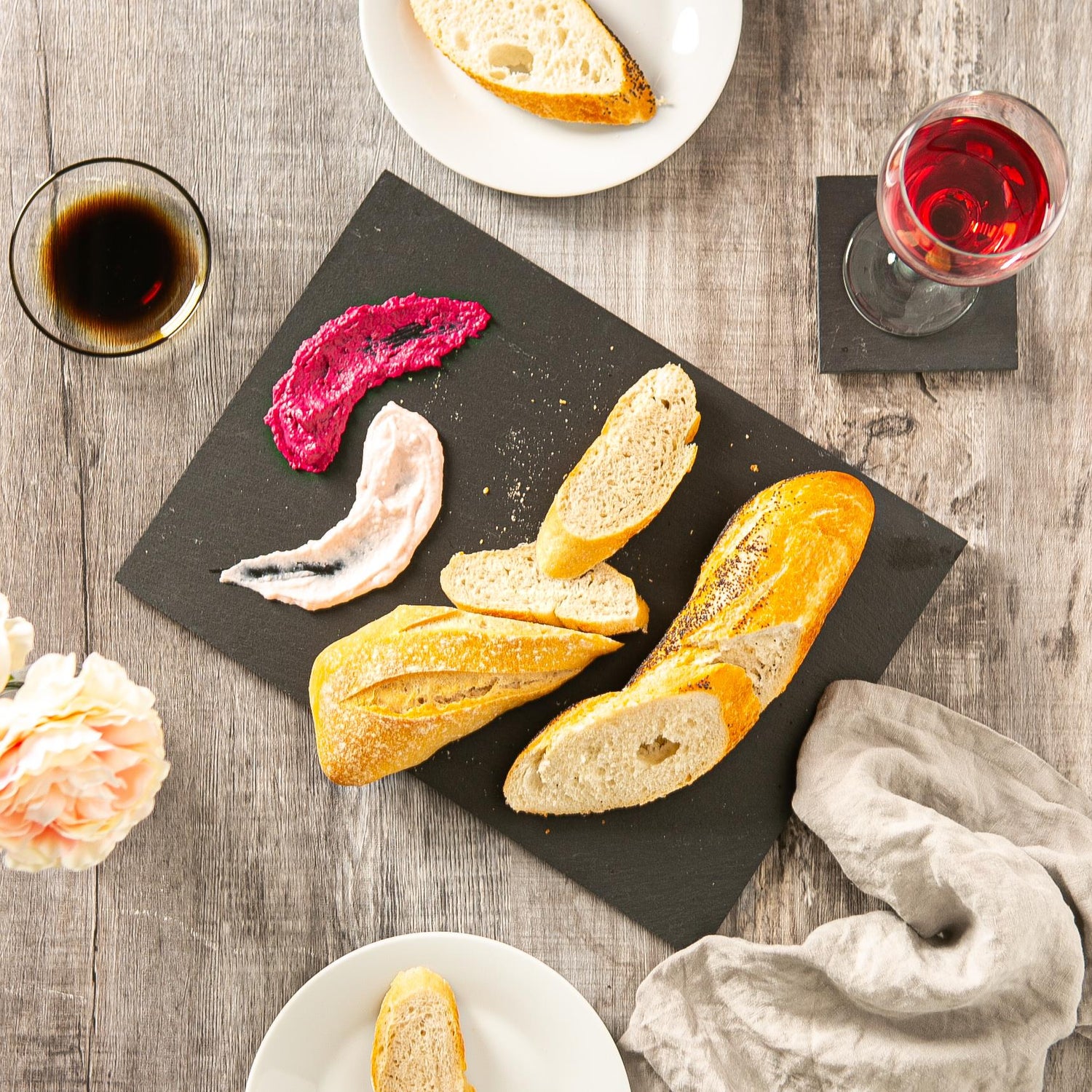 Linea Rectangular Slate Placemat - 35 x 25cm