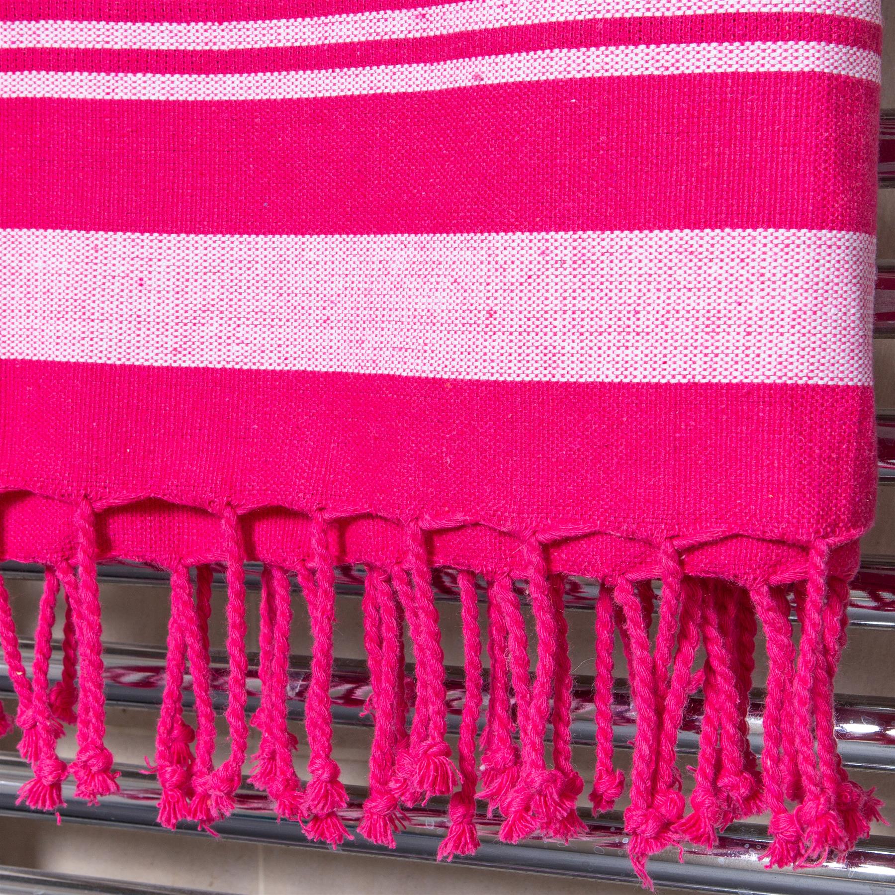 Deluxe Turkish Cotton Bath Towel - Hot Pink