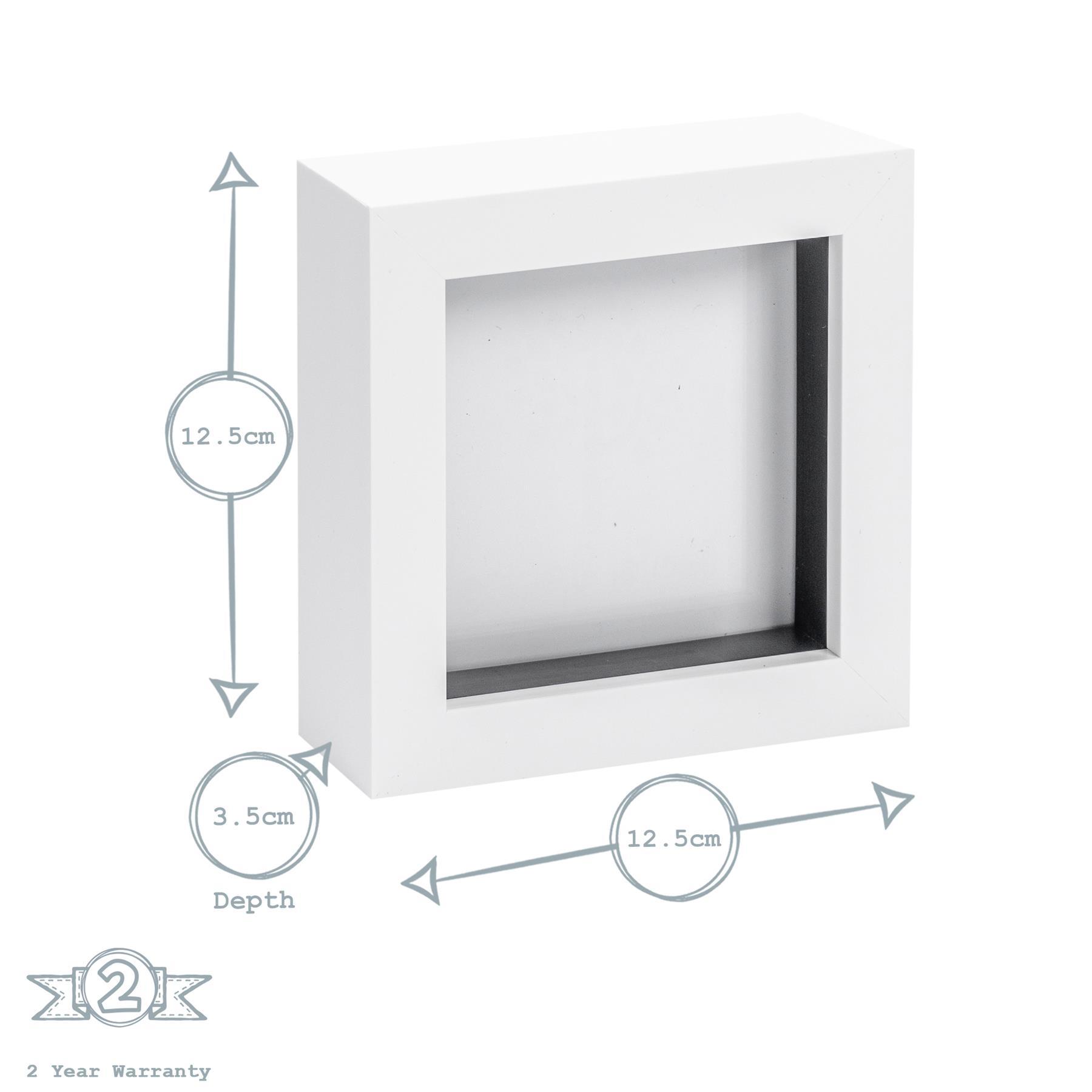 Nicola Spring Box Photo Frame - 4x4 - White