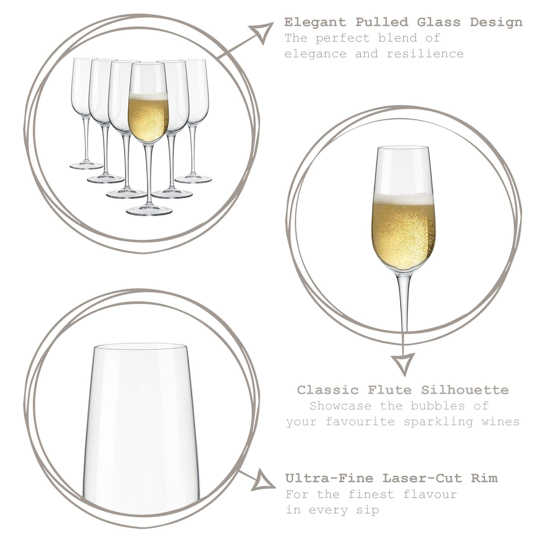 Spazio Champagne Flute - 190ml
