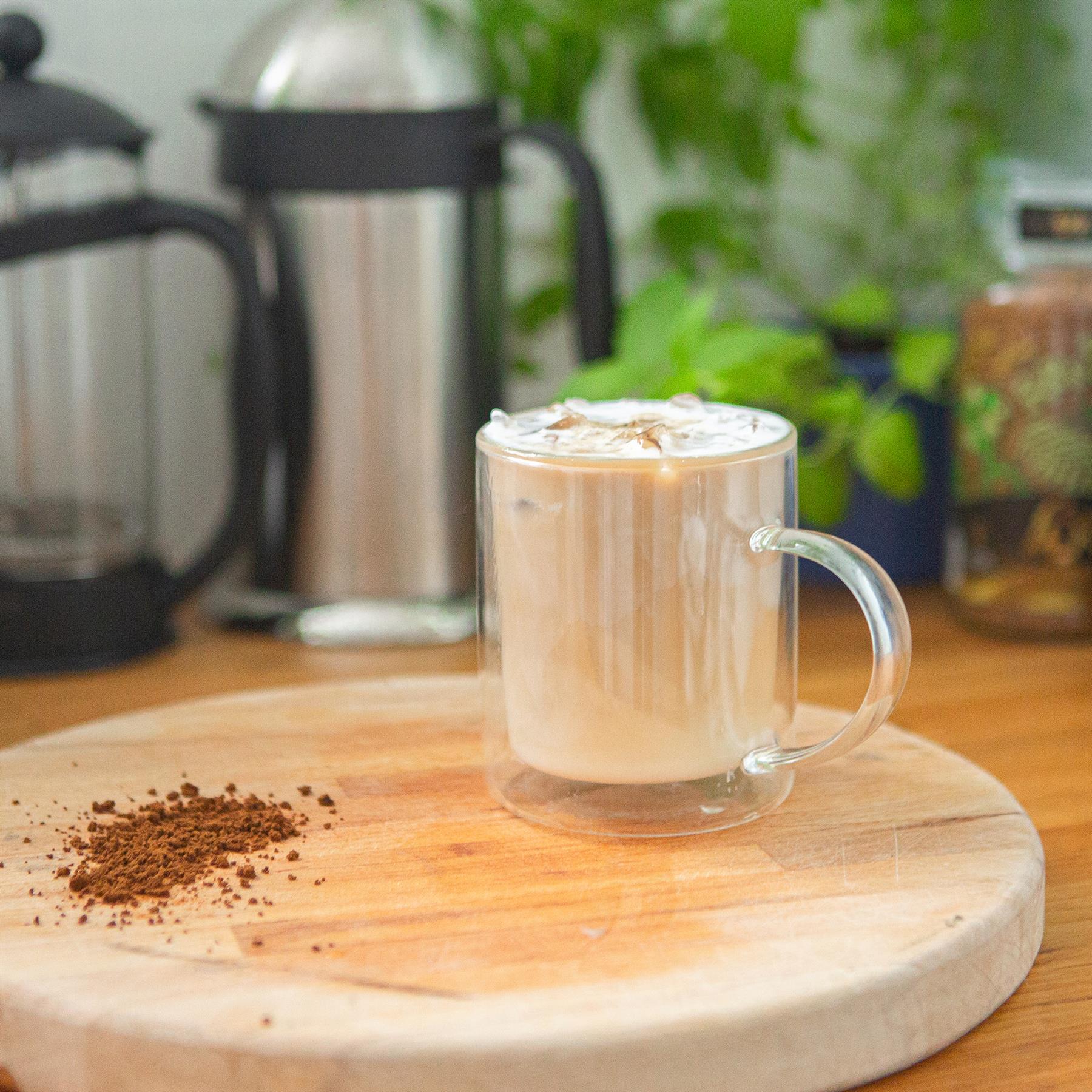 360ml Double-Walled Glass Mugs - Pack of Two