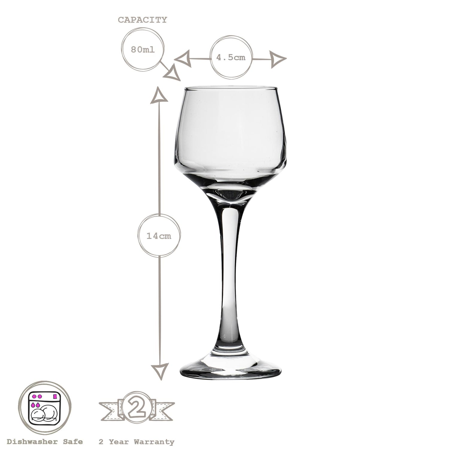 80ml Lal Sherry Glass