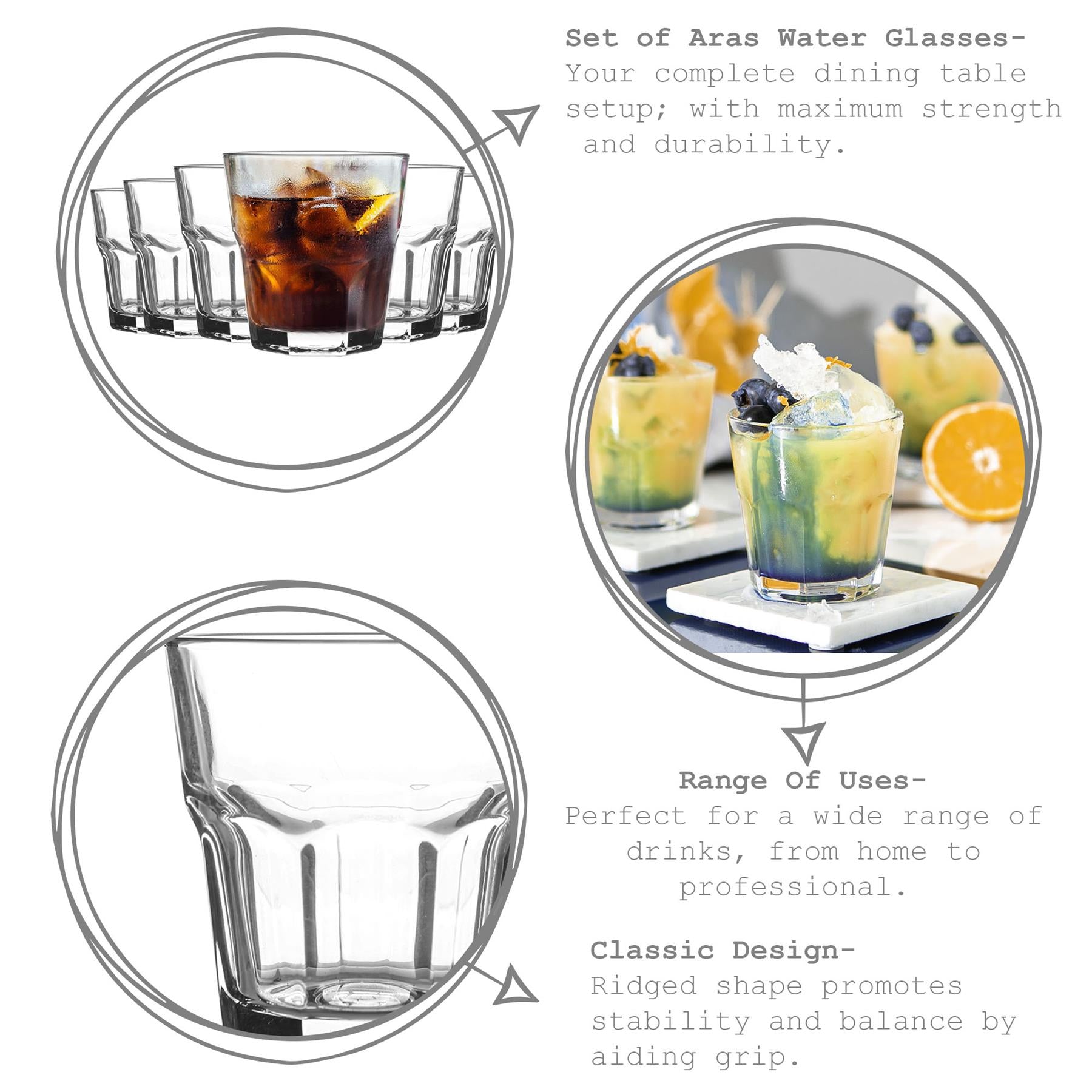 LAV Aras Water Tumbler - 200ml