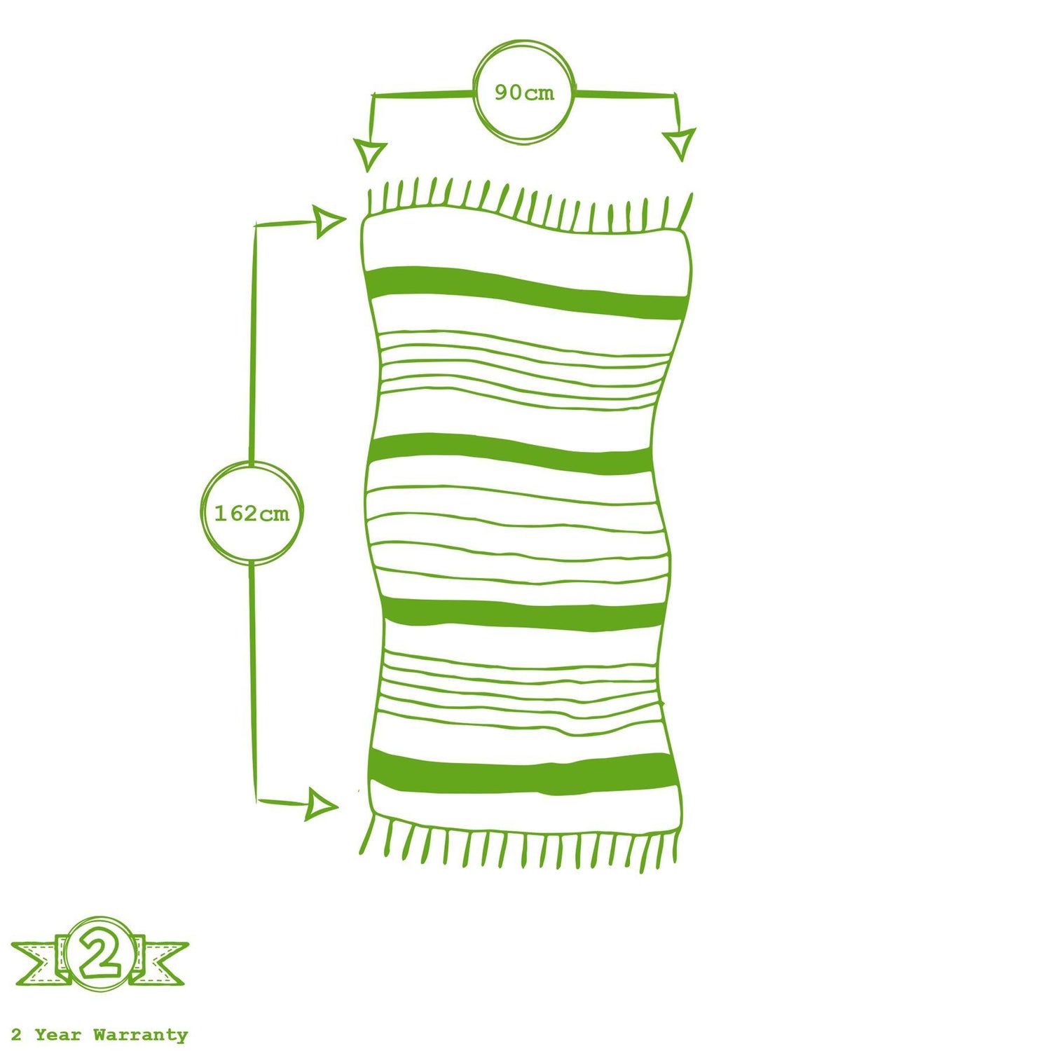 Nicola Spring Deluxe Turkish Cotton Towel - Yellow