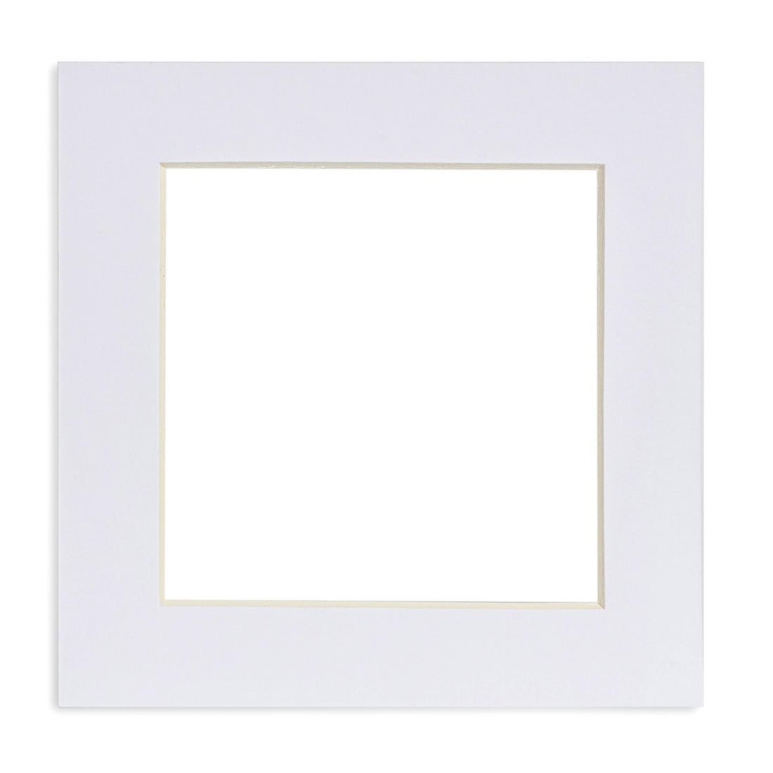 Nicola Spring Picture Mount for 8 x 8" Frame | Photo Size 6 x 6" - White