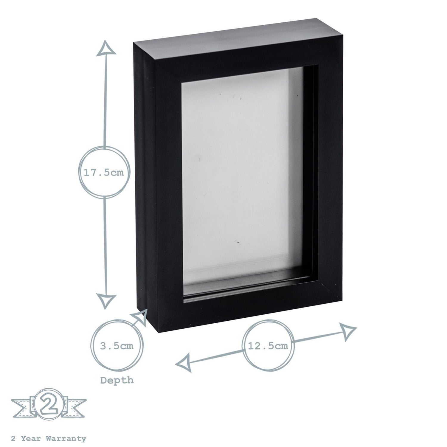 Nicola Spring Box Photo Frame - 4x6 - Black