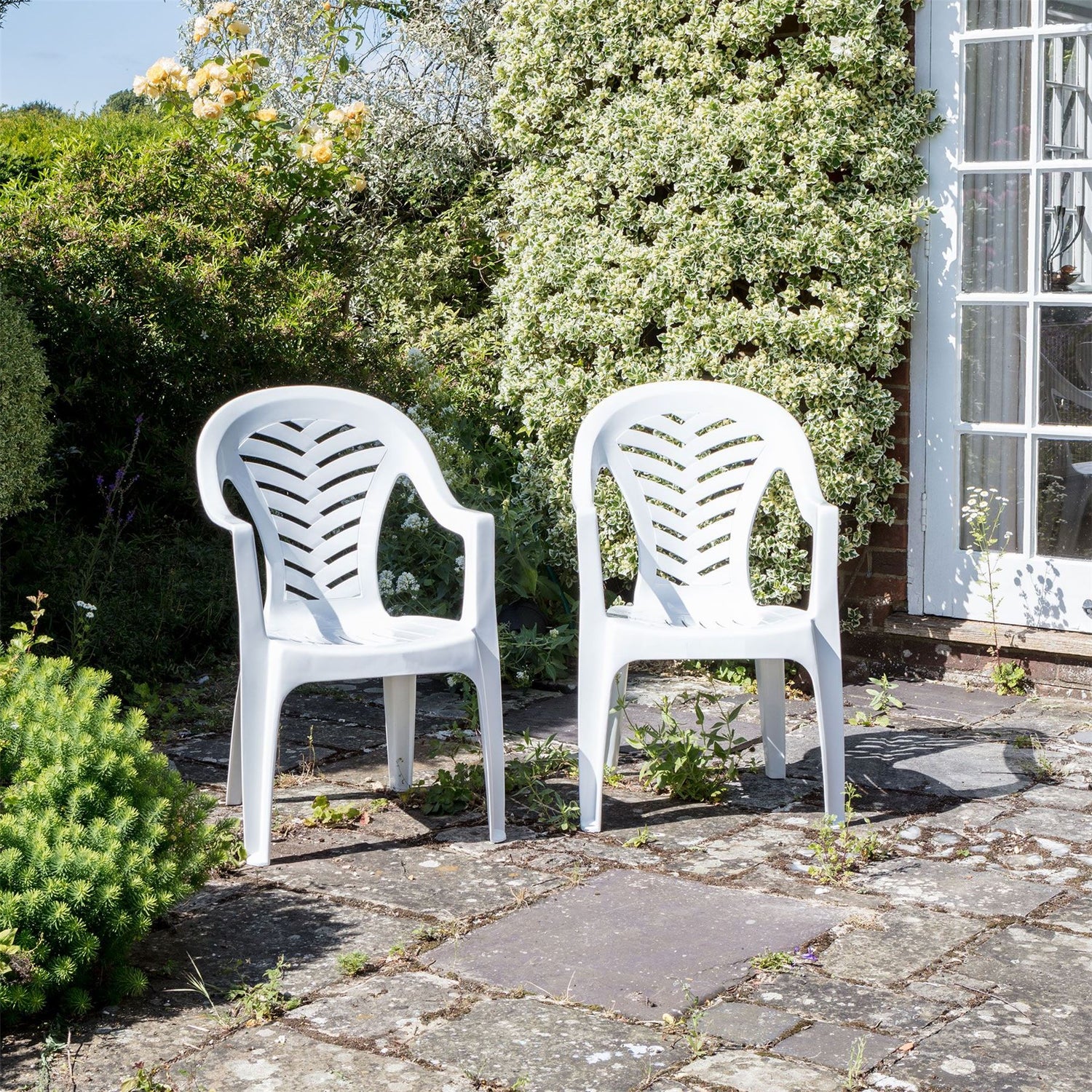 Resol Palma Outdoor Garden Chair - White