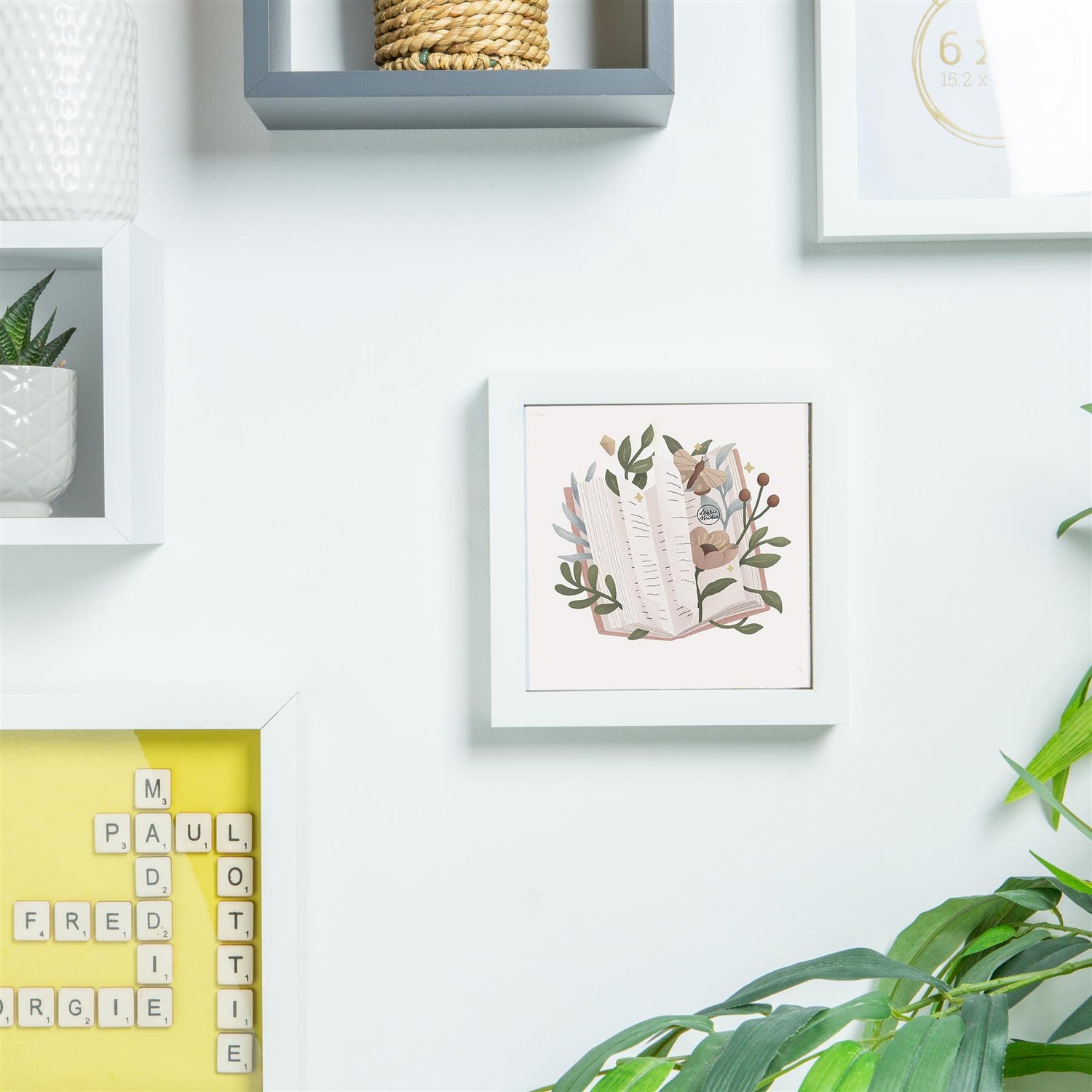 6" x 6" 3D Box Photo Frame - White - by Nicola Spring