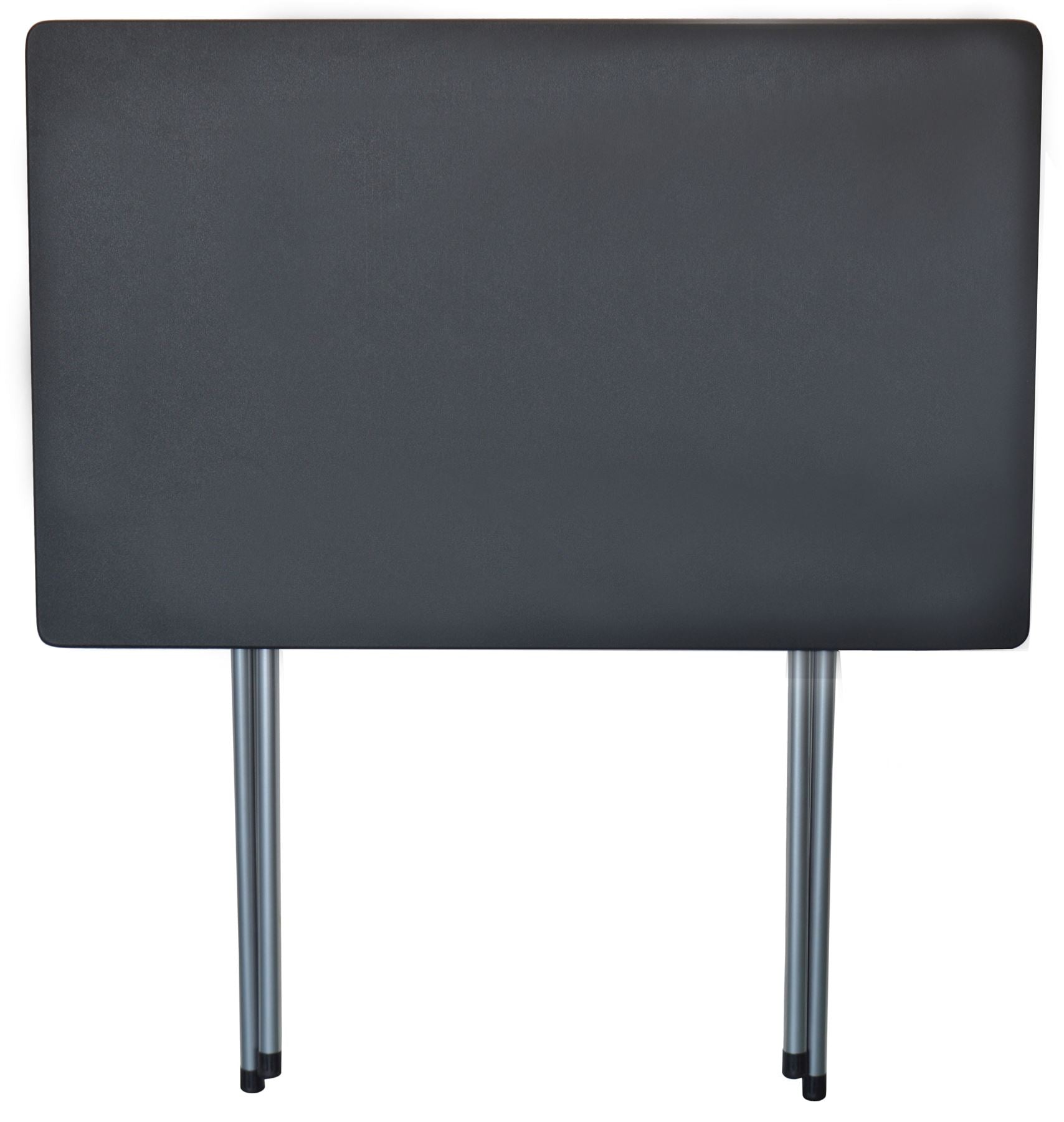Harbour Housewares Folding Computer Desk - Black and Silver