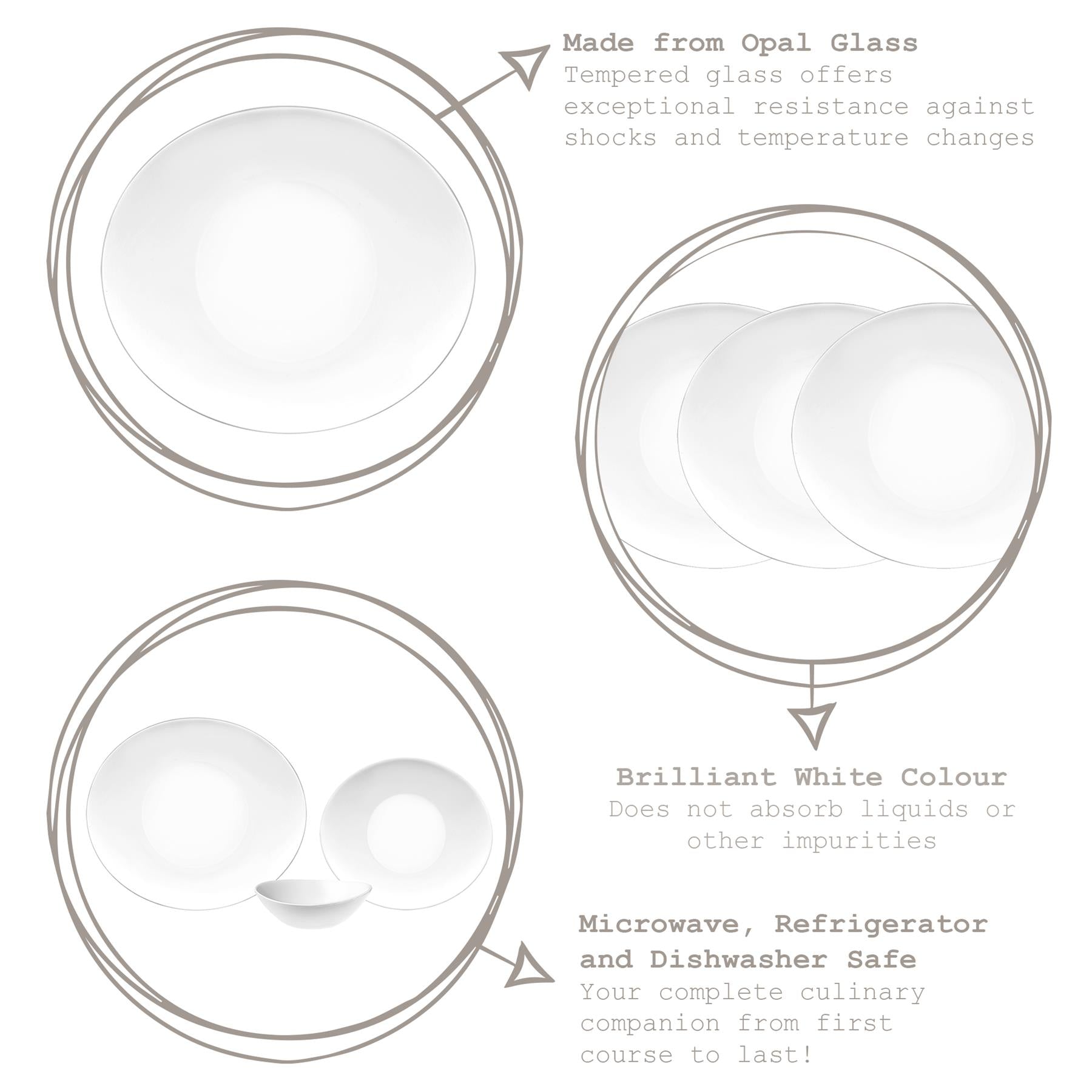 Prometeo Dinner Plate - 27 x 24cm