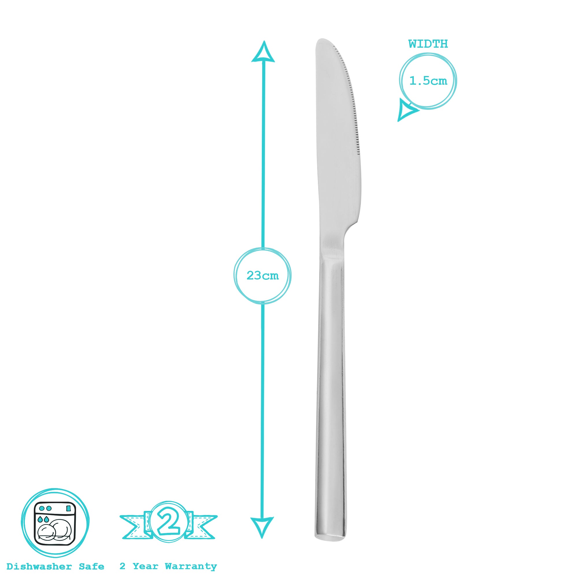 Argon Tableware Tondo Stainless Steel 18/0 Dinner Knife
