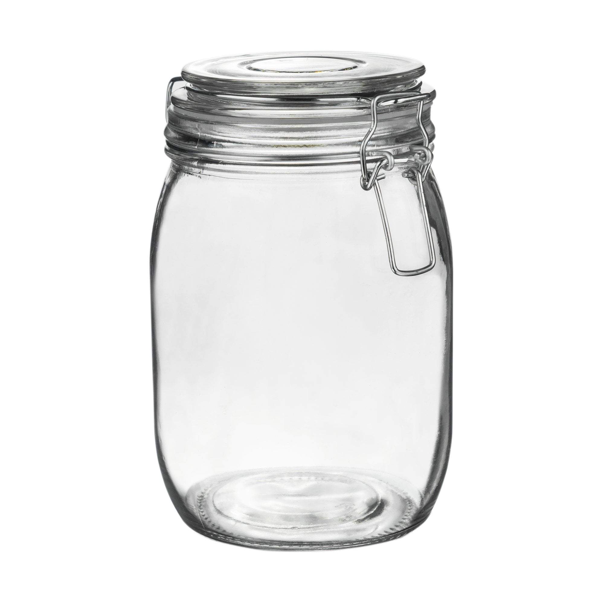 Argon Tableware Glass Storage Jar - 1 Litre - Clear Seal