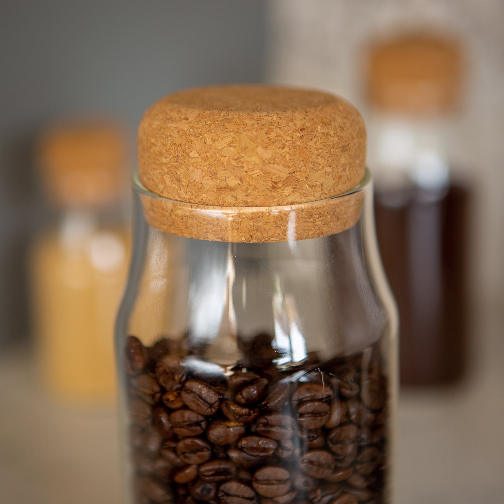 Glass Storage Bottle with Cork Lid - 720ml