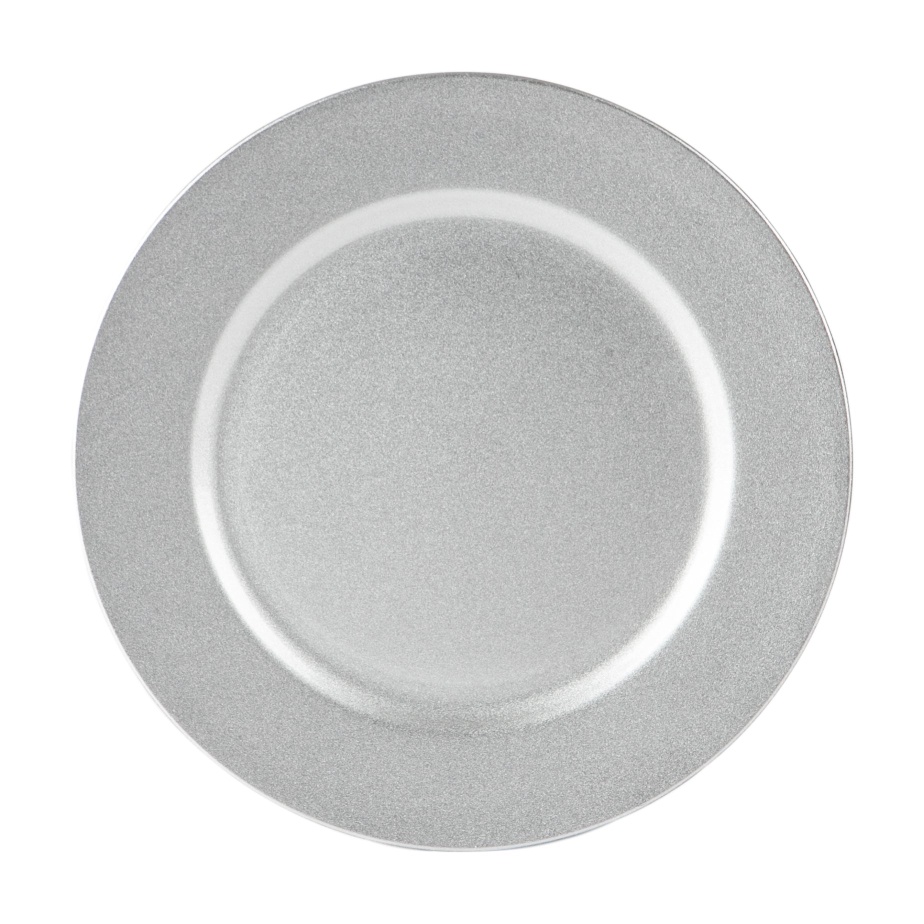 Argon Tableware Single Charger Plate - Decorative Under-plate - 33cm - Silver