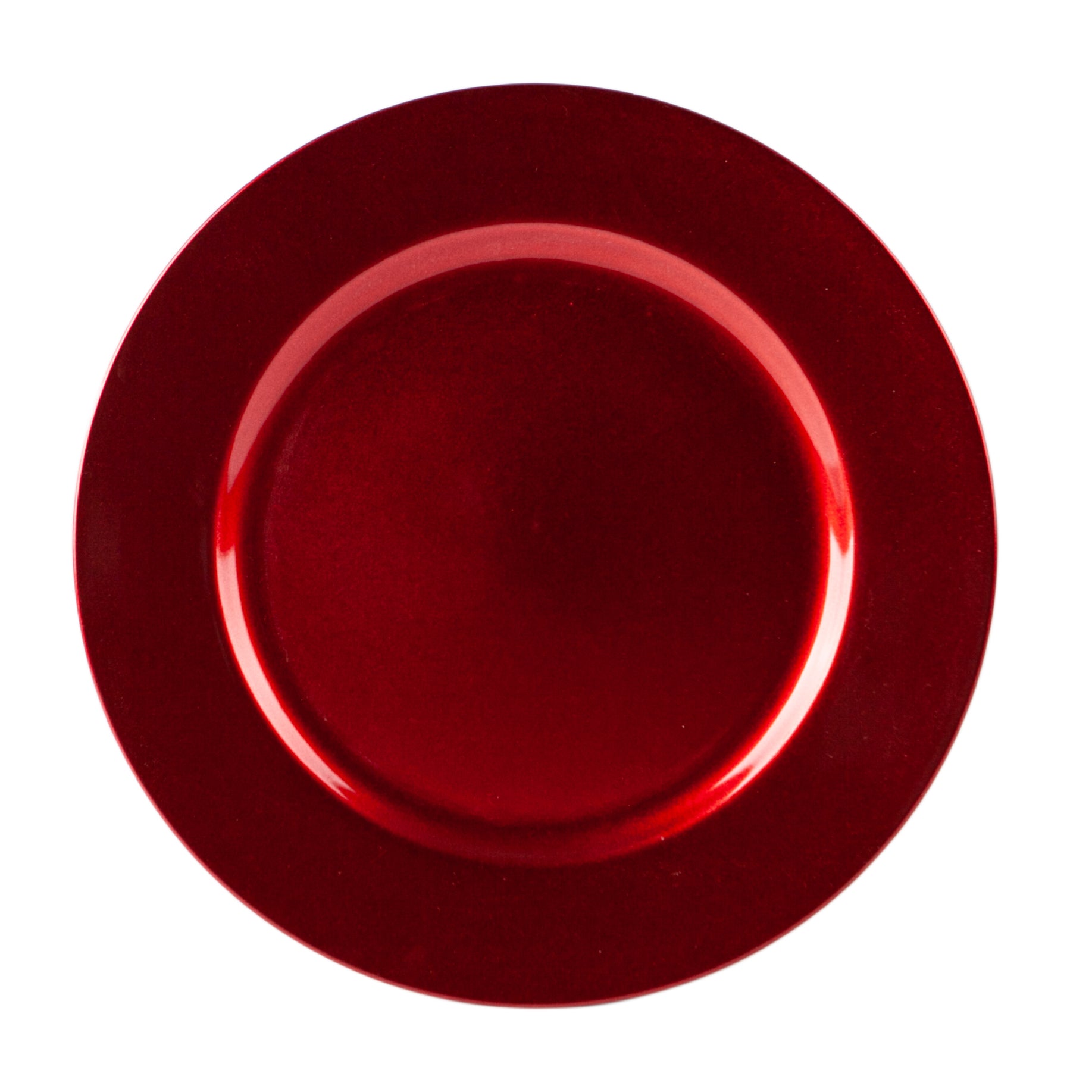 Argon Tableware Single Charger Plate - Decorative Under-plate - 33cm - Red